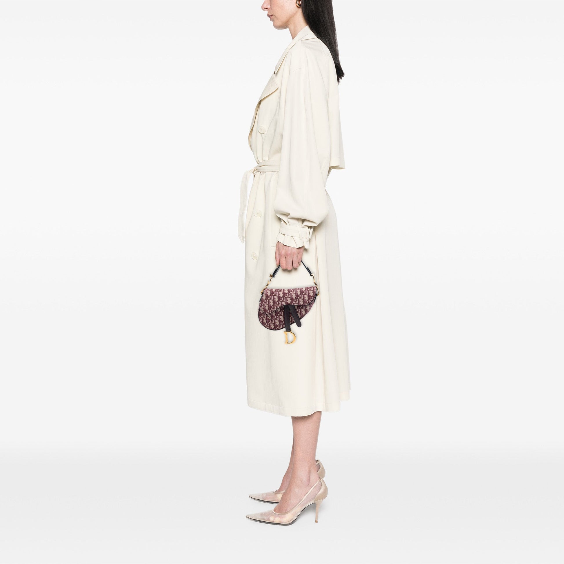 Dior Mini Oblique Canvas Saddle Bag