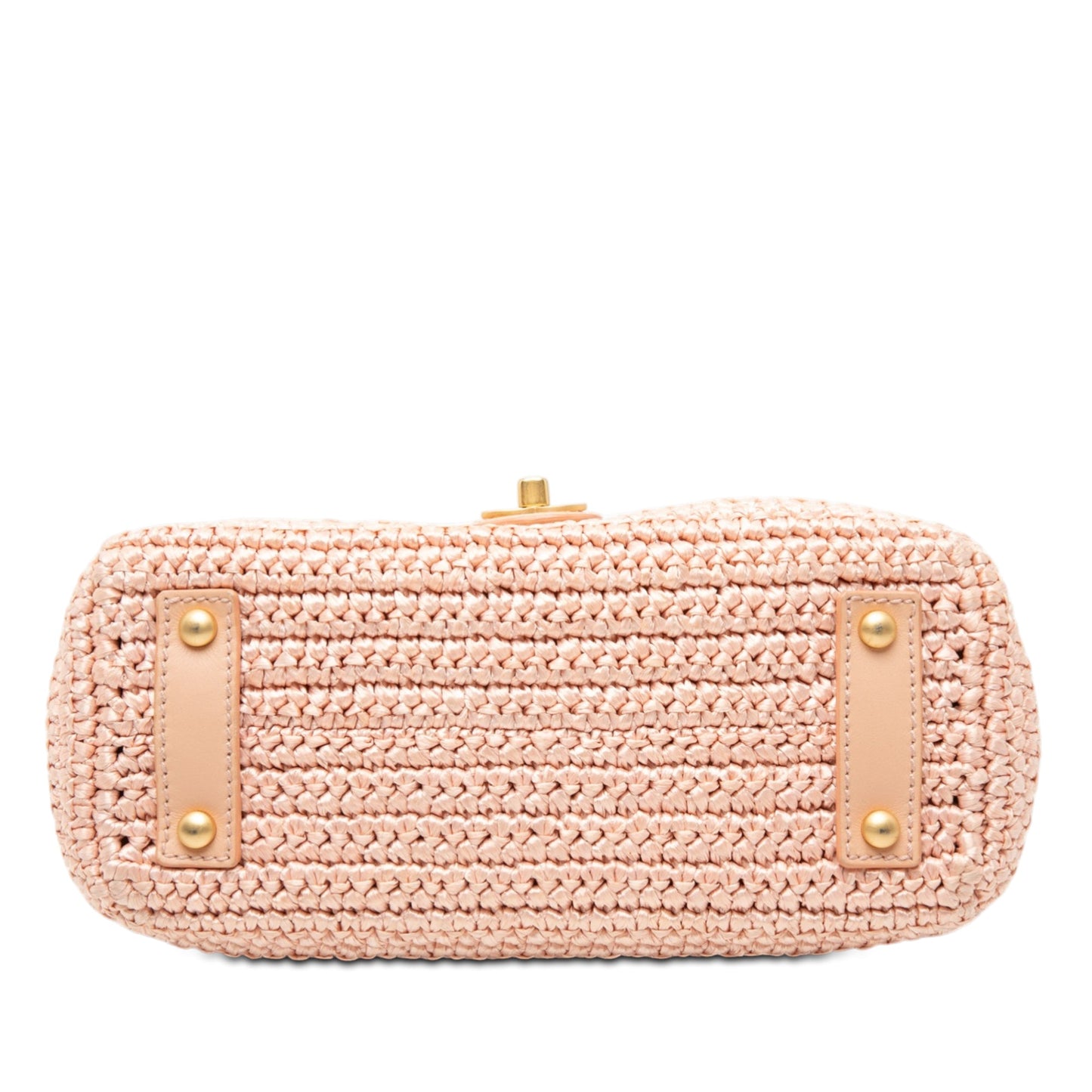 Chanel CC Woven Raffia Flap