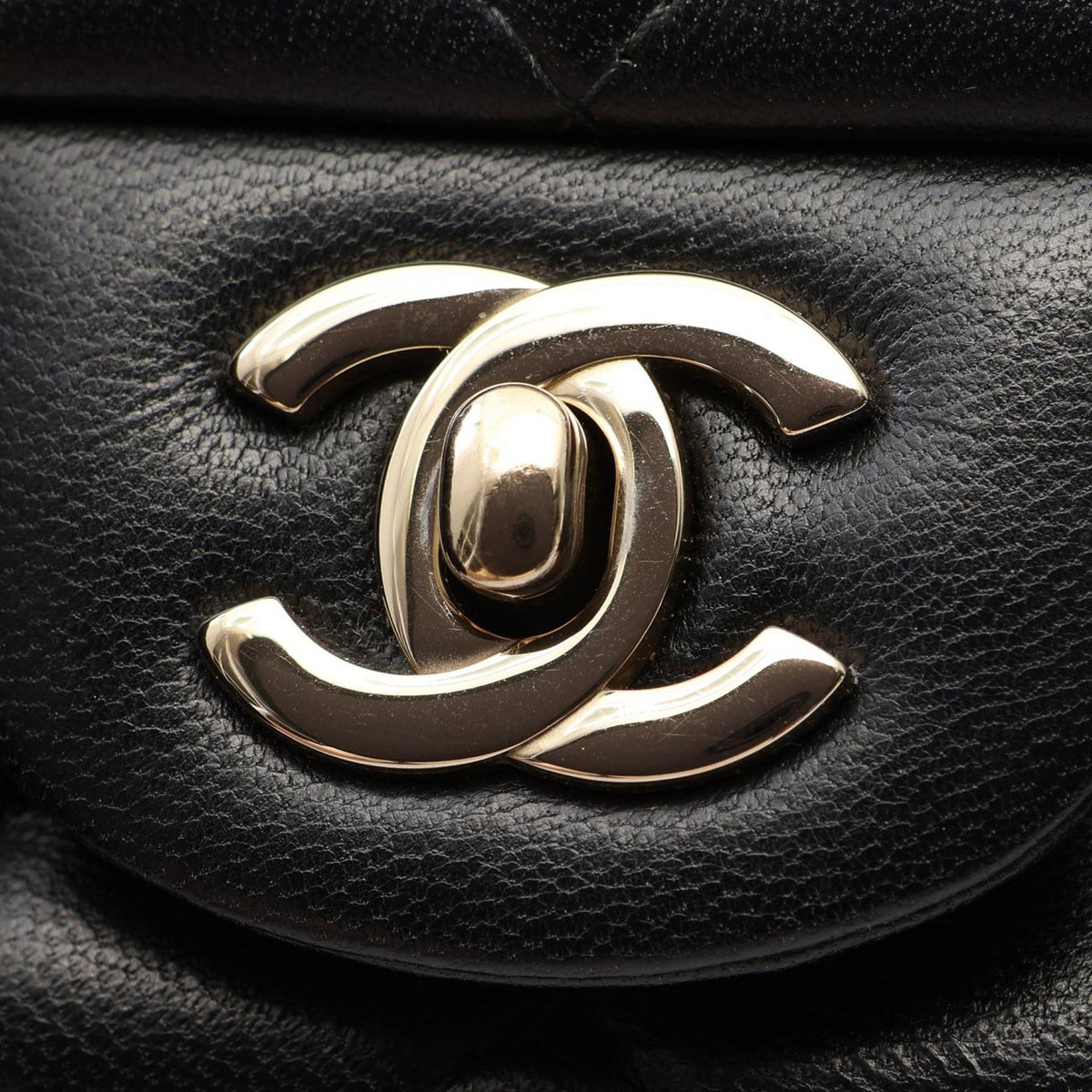 Chanel Mini Square Classic Lambskin Single Flap — Black