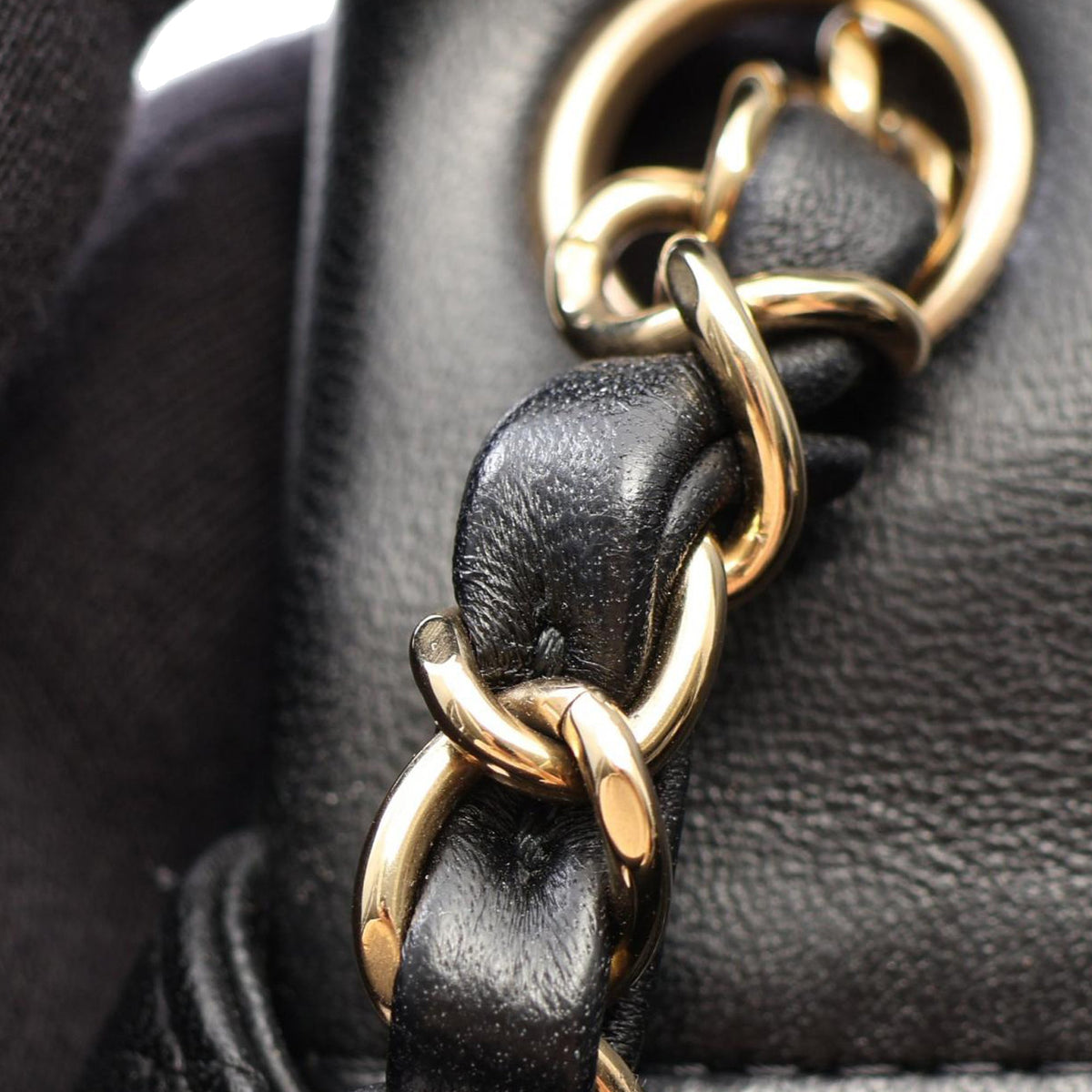 Chanel Mini Square Classic Lambskin Single Flap — Black
