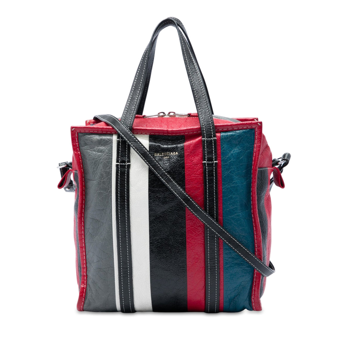 Balenciaga Lambskin Bazar Shopper Satchel S