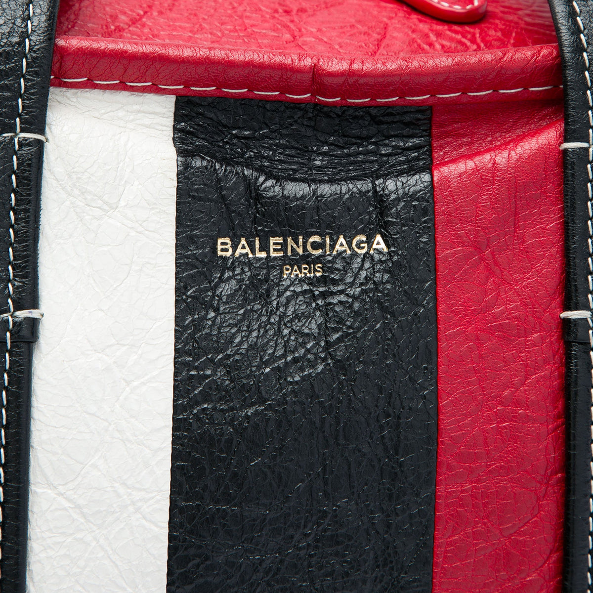 Balenciaga Lambskin Bazar Shopper Satchel S
