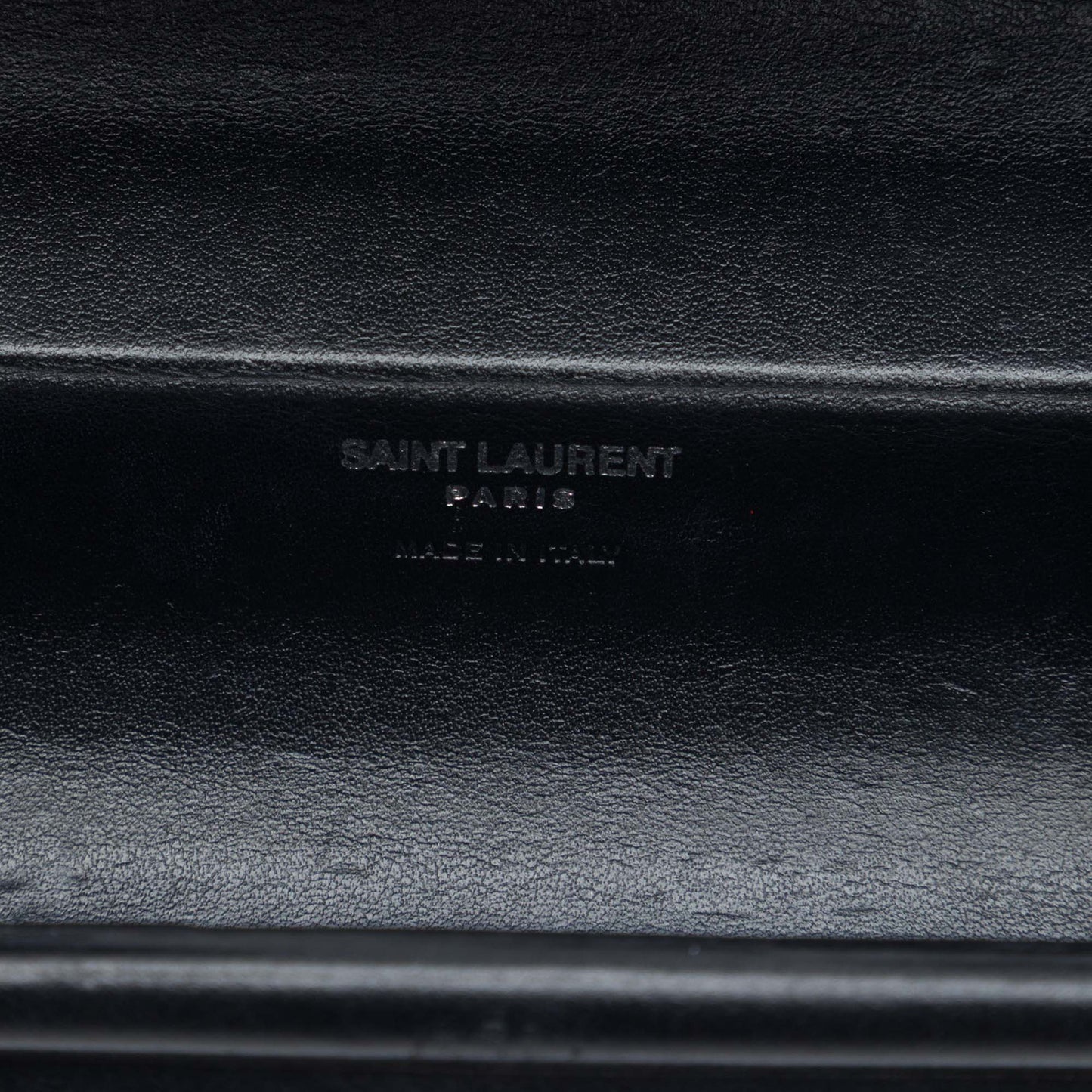 Saint Laurent Ribbed Acrylic Lambskin Fringe Monogram Monochrome Opium Box Bag