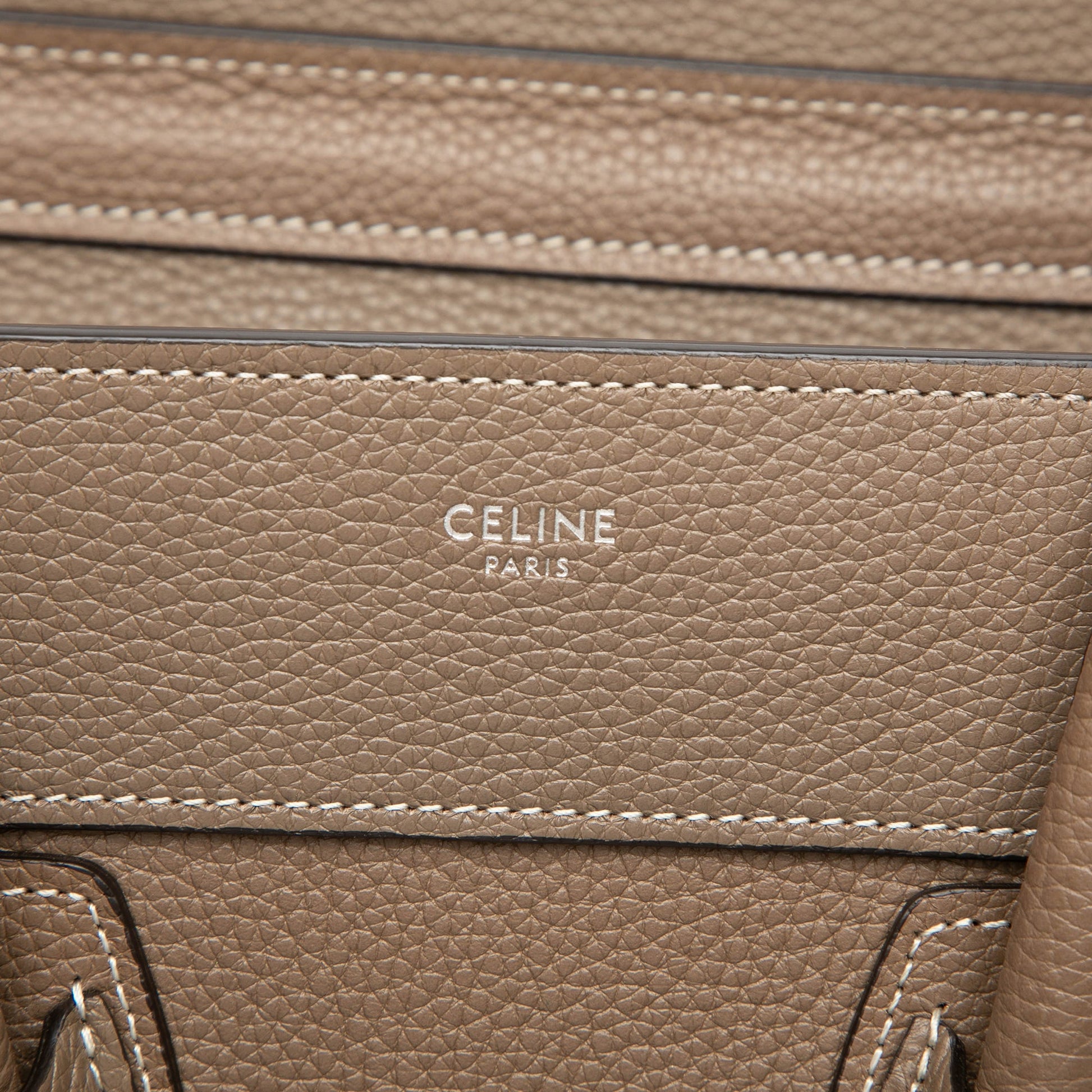Celine Micro Leather Luggage Tote