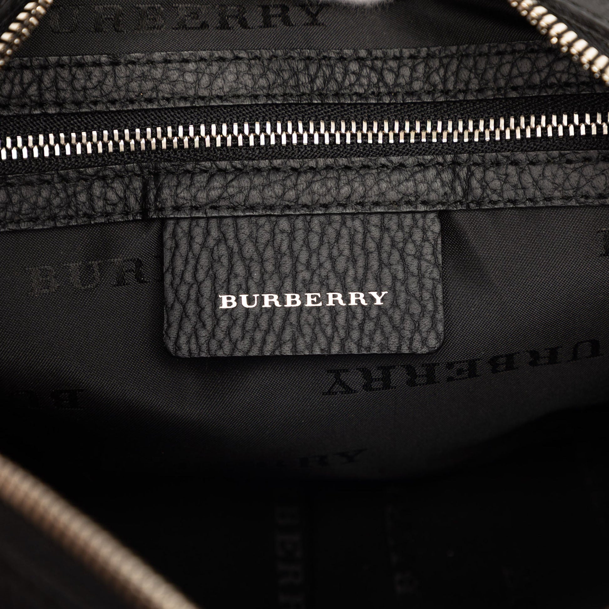 Burberry Nova Check Trimmed Nylon Handbag