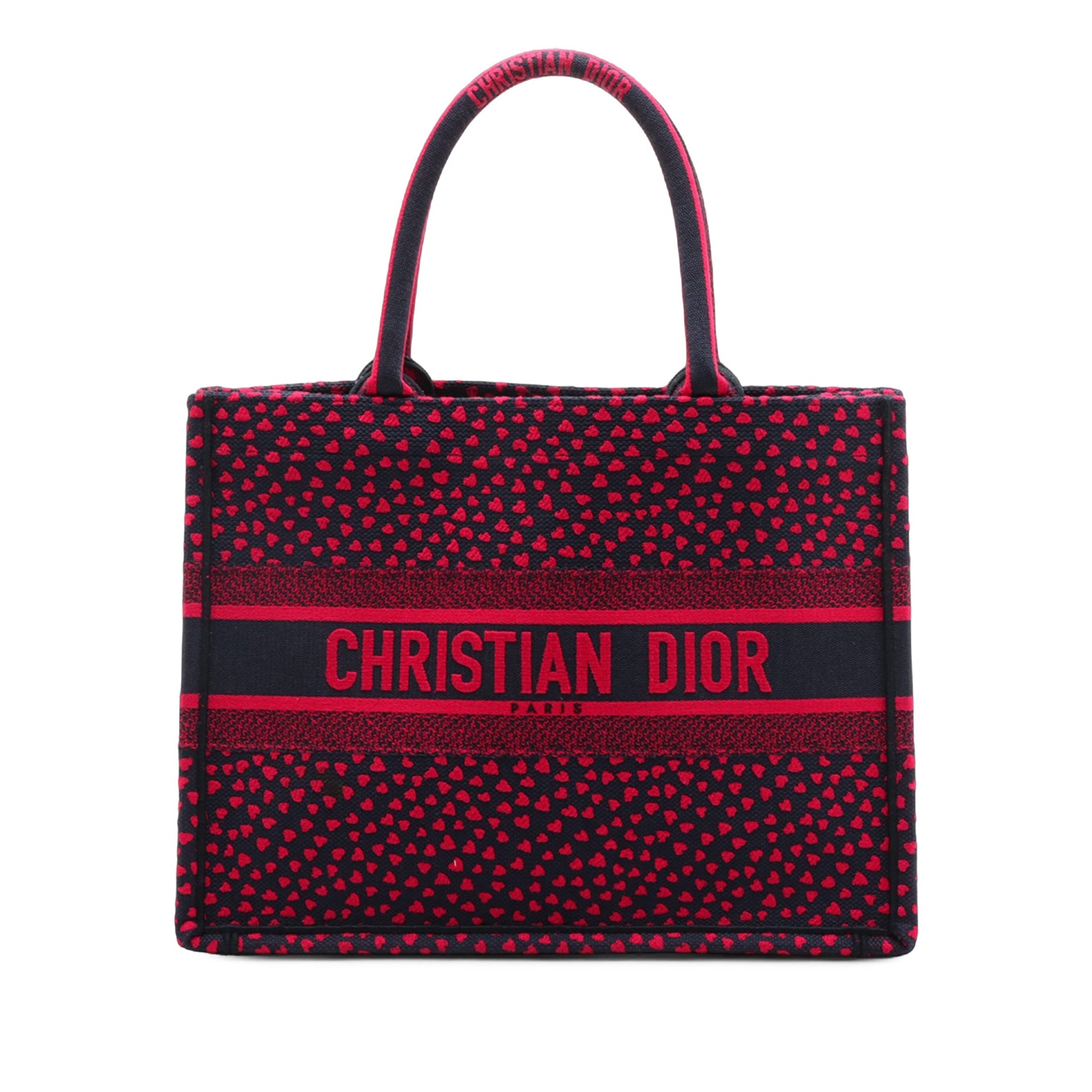 Medium Canvas Pop Hearts I Love Paris Book Tote