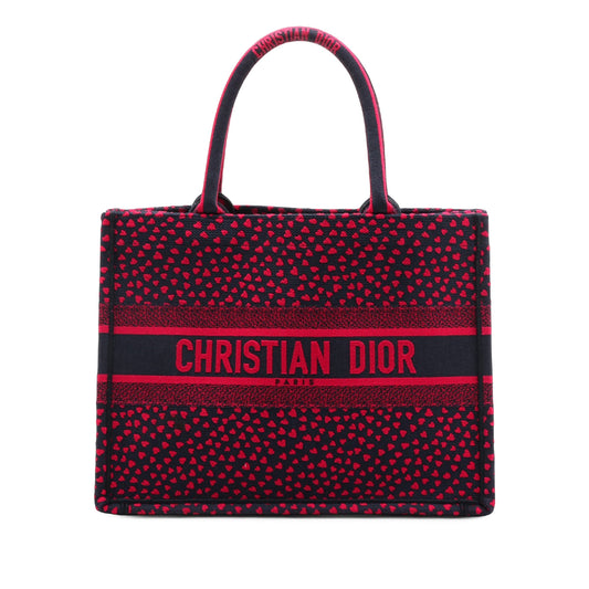 Medium Canvas Pop Hearts I Love Paris Book Tote