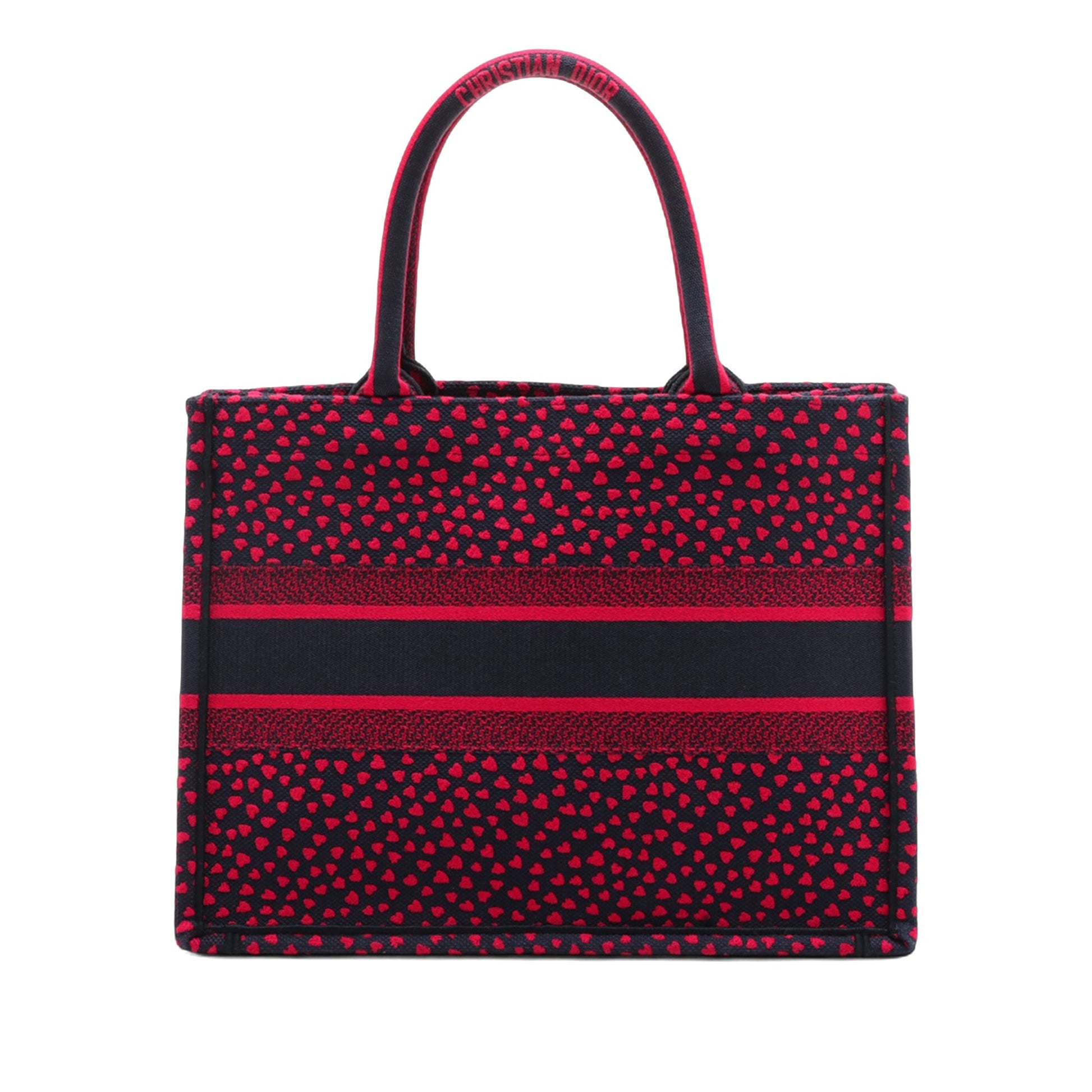 Medium Canvas Pop Hearts I Love Paris Book Tote