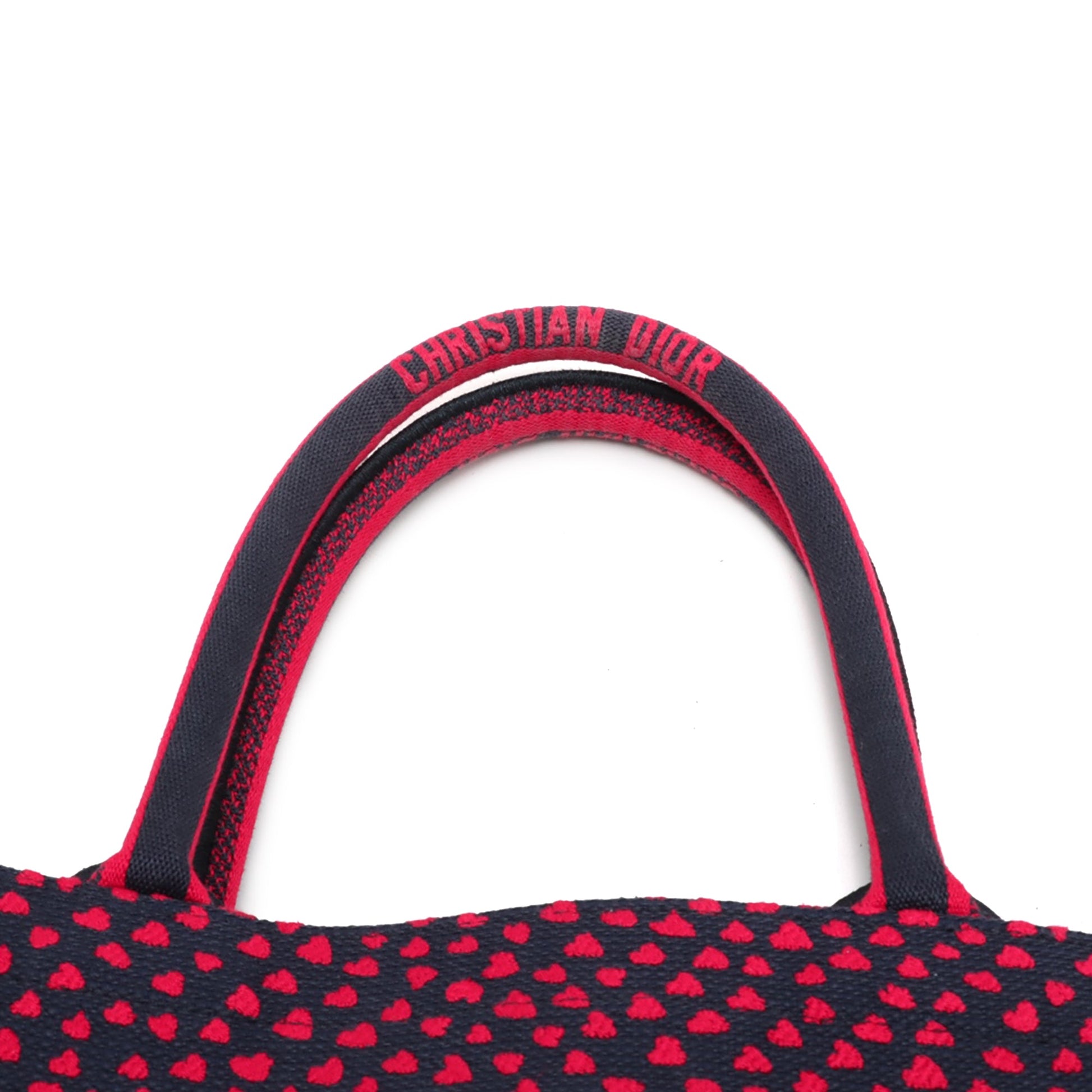 Medium Canvas Pop Hearts I Love Paris Book Tote