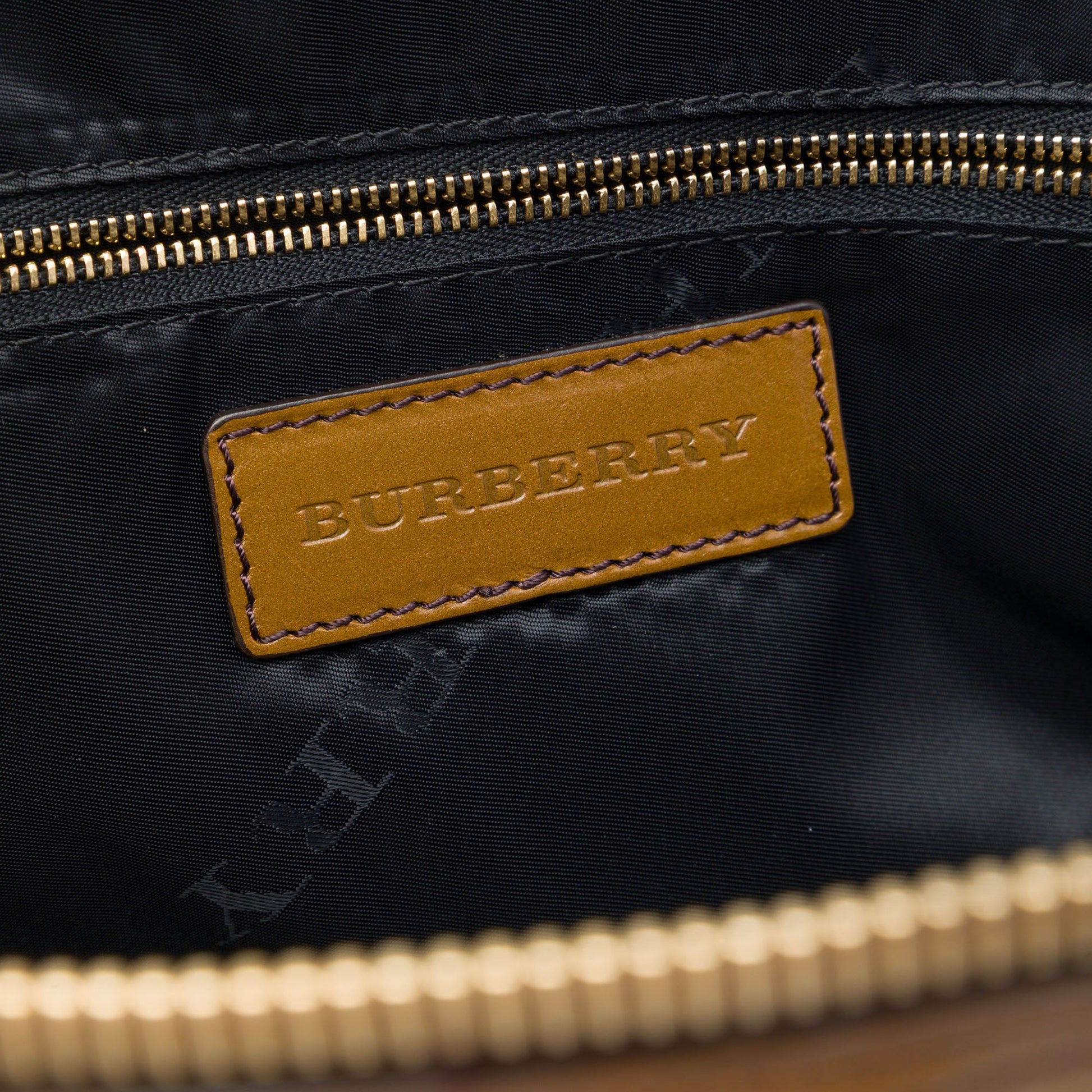 Burberry Medium House Check Canvas Bridle Owl Orchard Handbag
