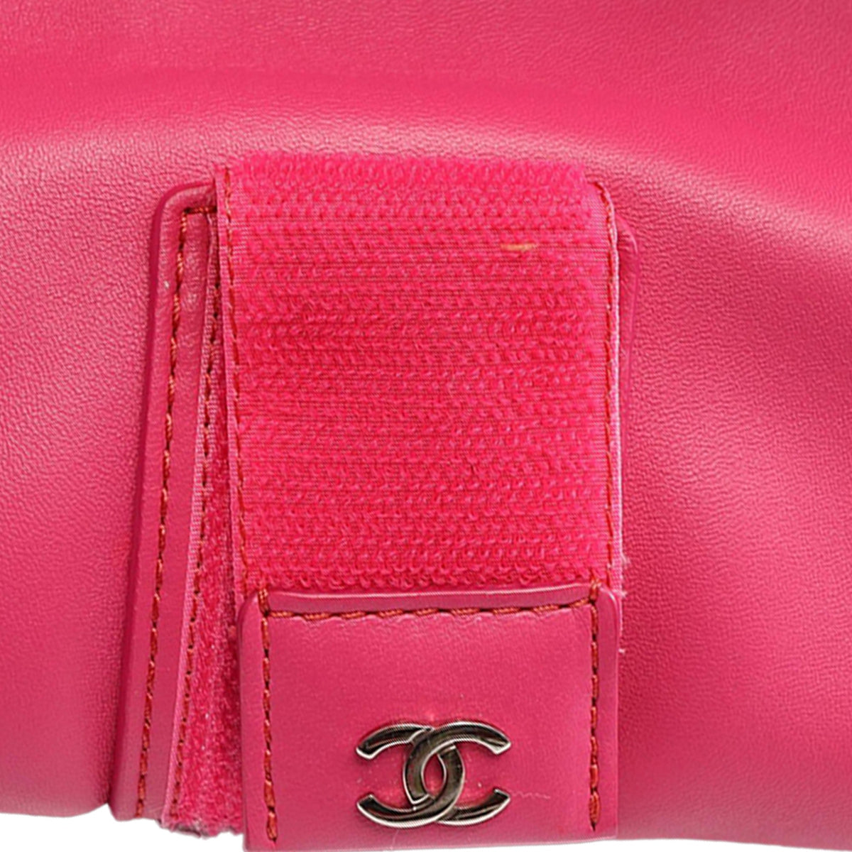 Chanel Quilted Lambskin Foldover Clutch — Pink
