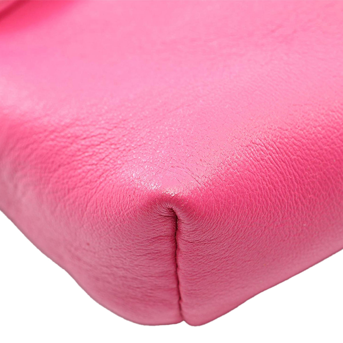Chanel Quilted Lambskin Foldover Clutch — Pink
