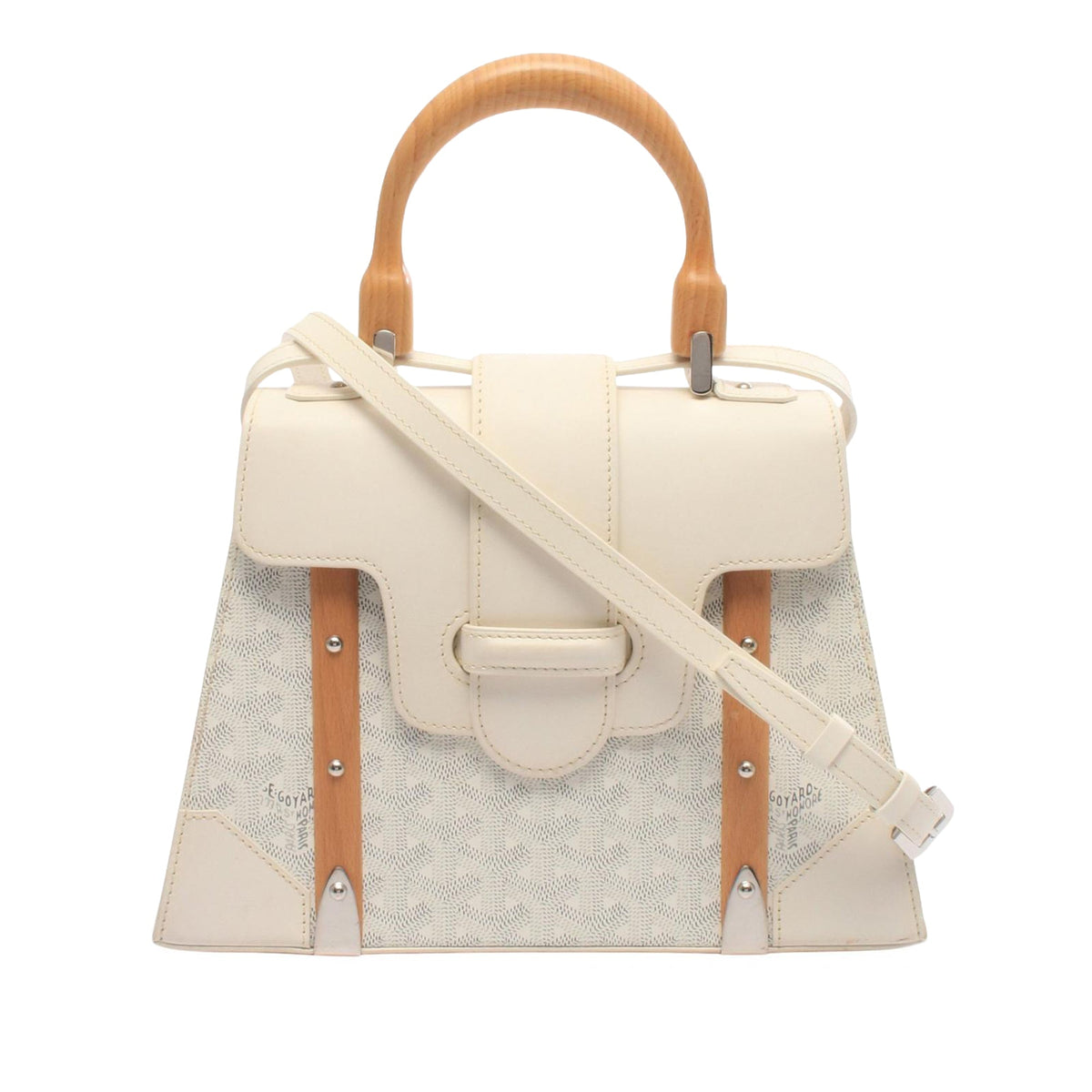 Goyard Goyardine Saigon Structured PM — White