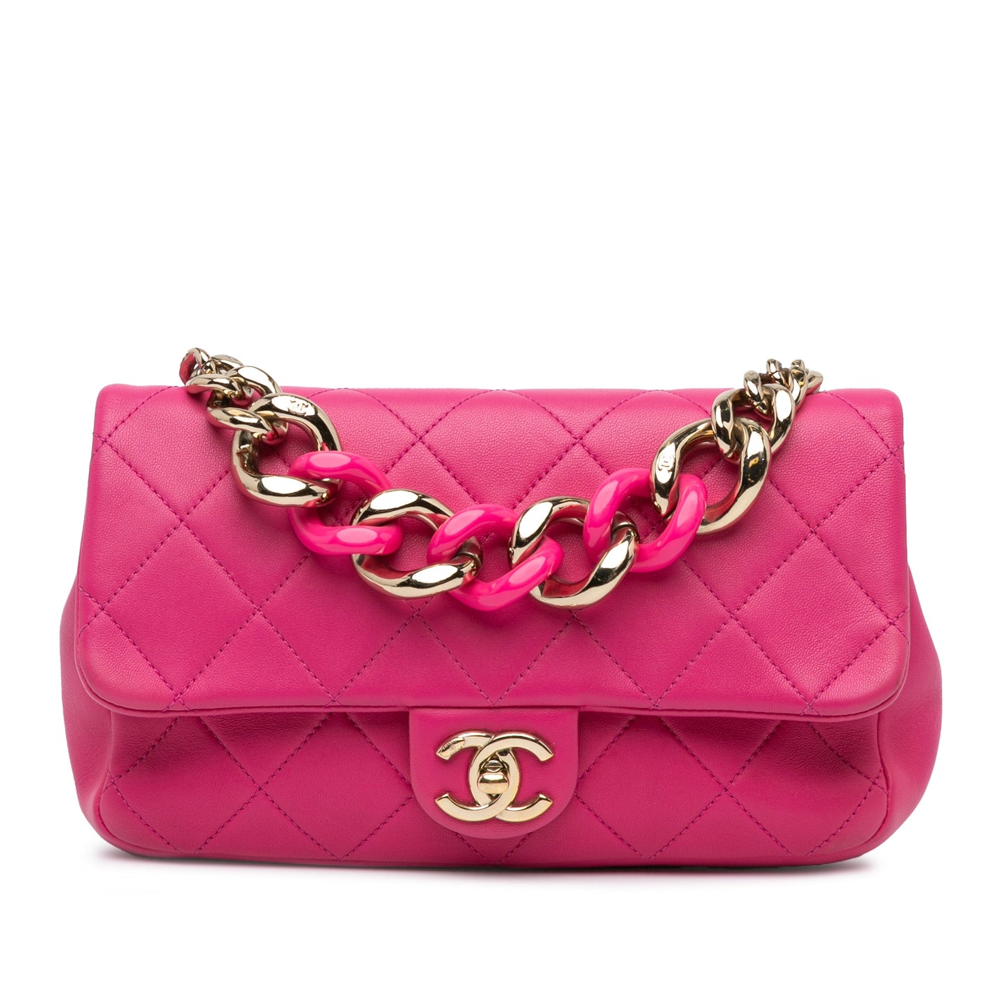 Chanel Small Lambskin Elegant Chain Single Flap