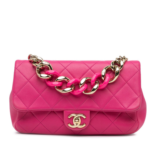 Chanel Small Lambskin Elegant Chain Single Flap