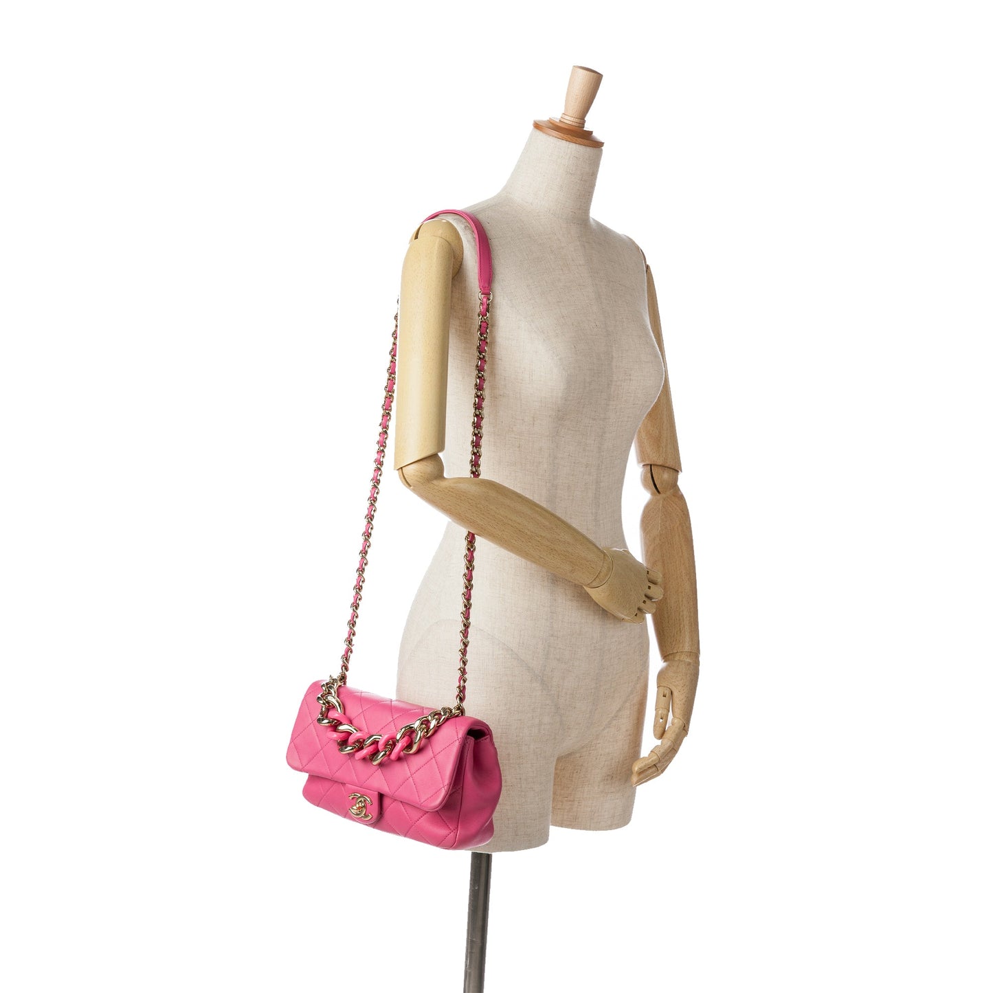 Chanel Small Lambskin Elegant Chain Single Flap