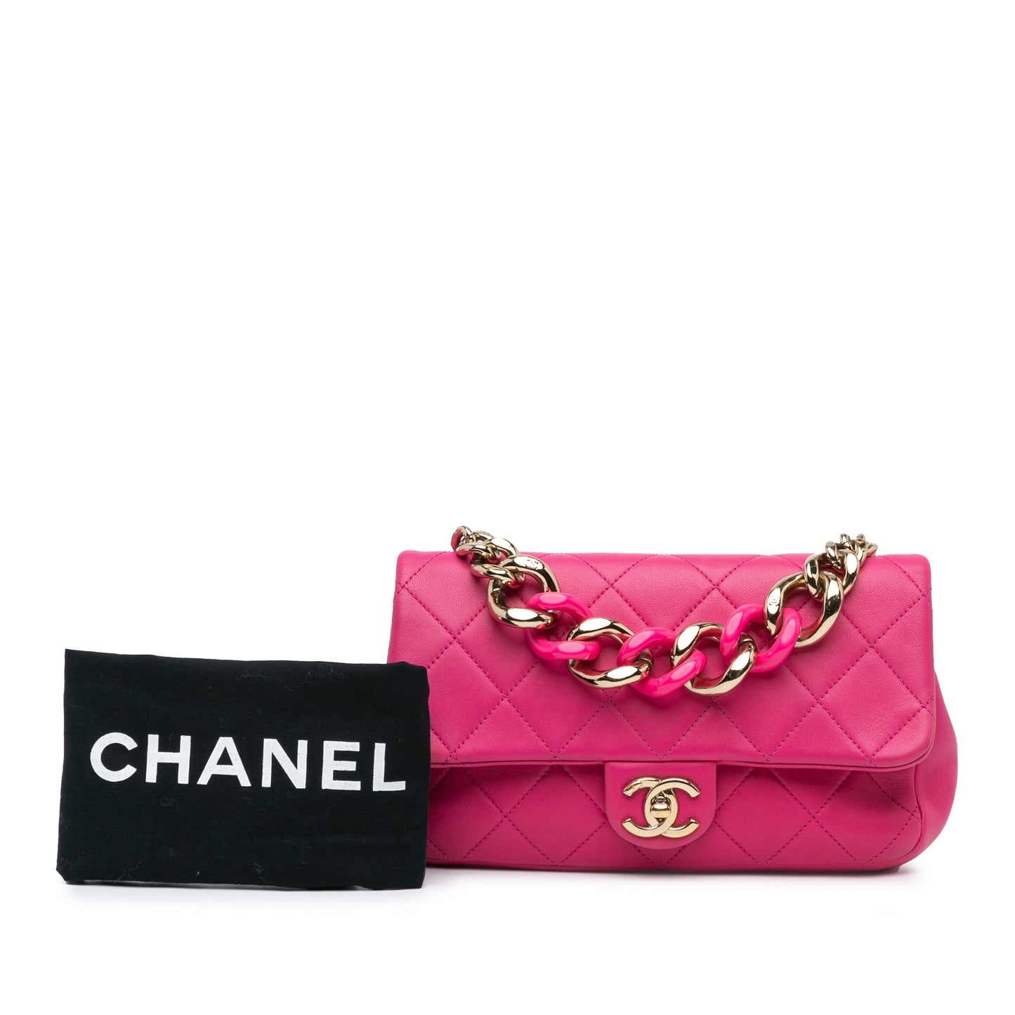 Chanel Small Lambskin Elegant Chain Single Flap