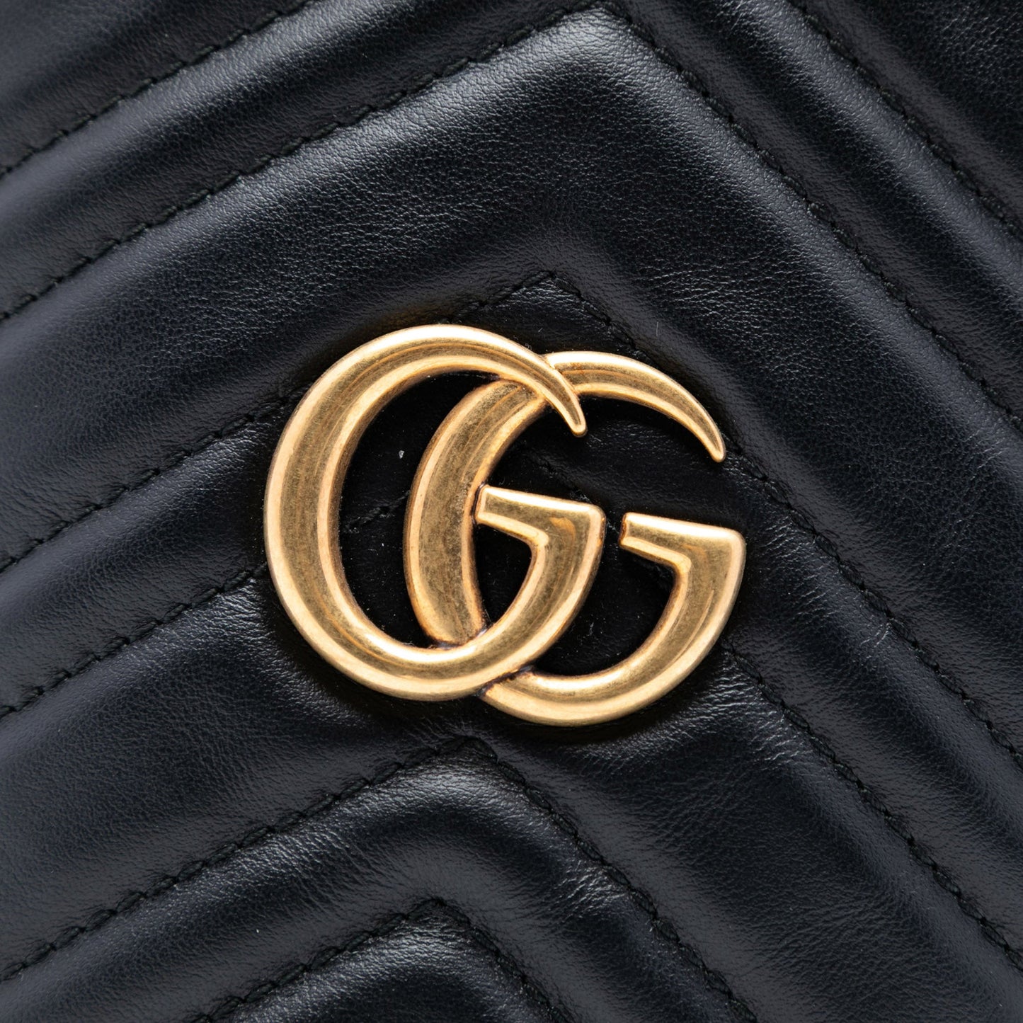Gucci Small GG Marmont Leather Matelasse Bucket Bag