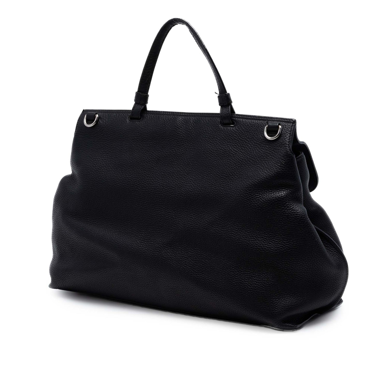 Gucci Large Calfskin Bamboo Daily Satchel