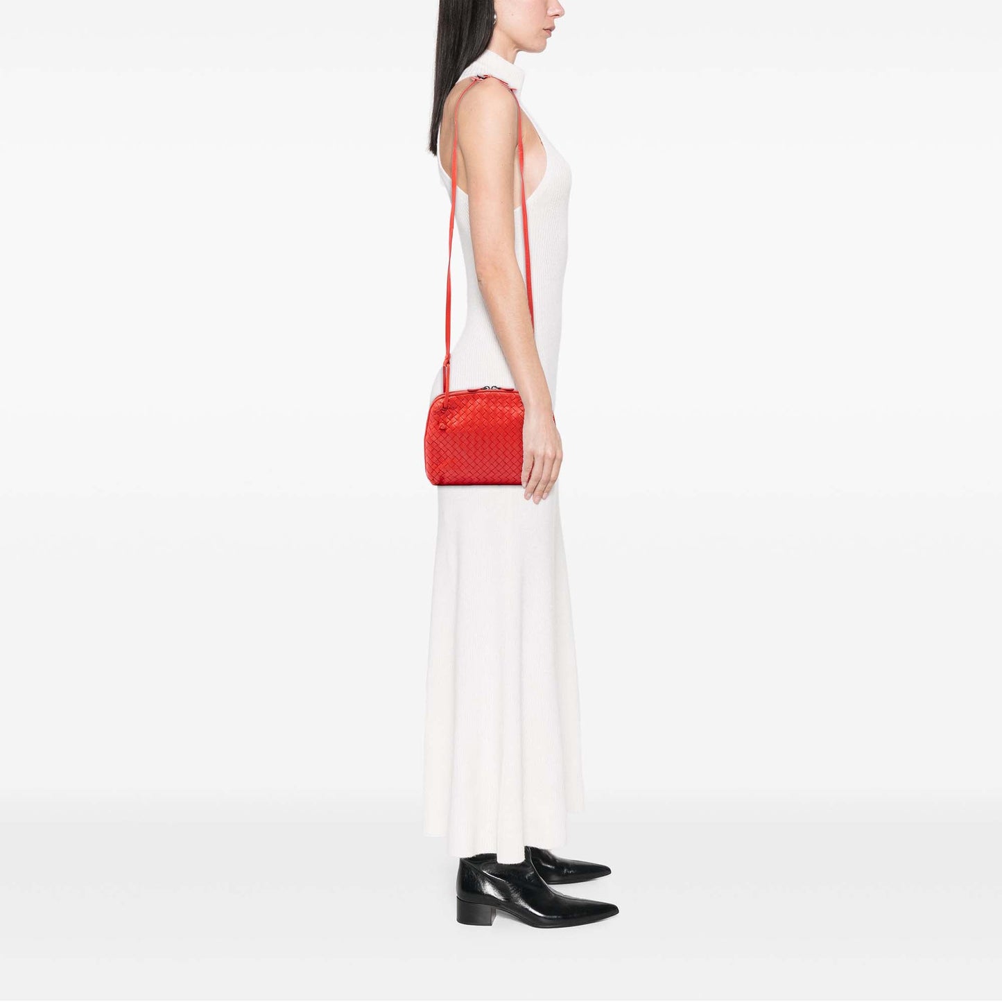 Bottega Veneta Nappa Intrecciato Nodini Crossbody
