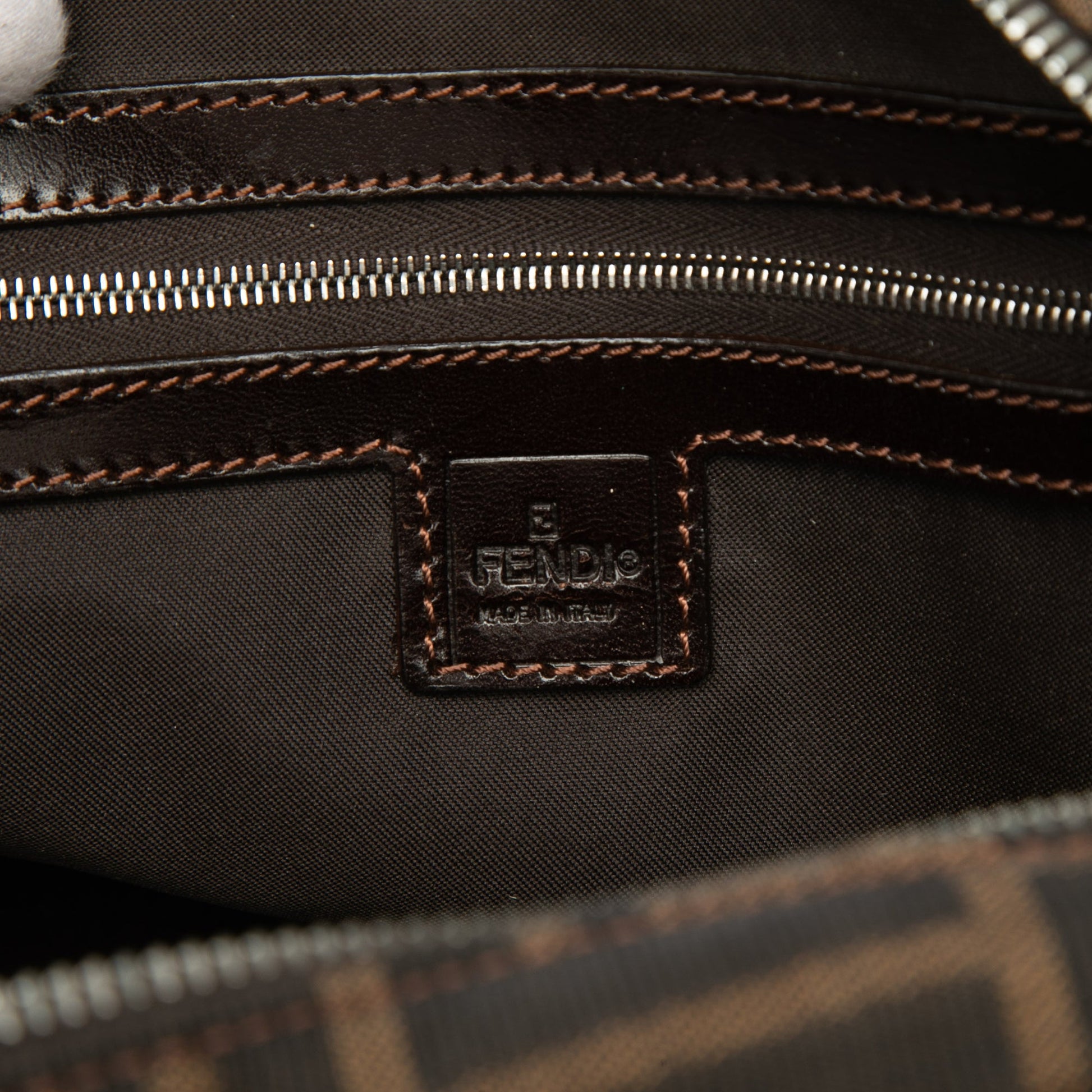 Fendi Zucca Canvas Handbag