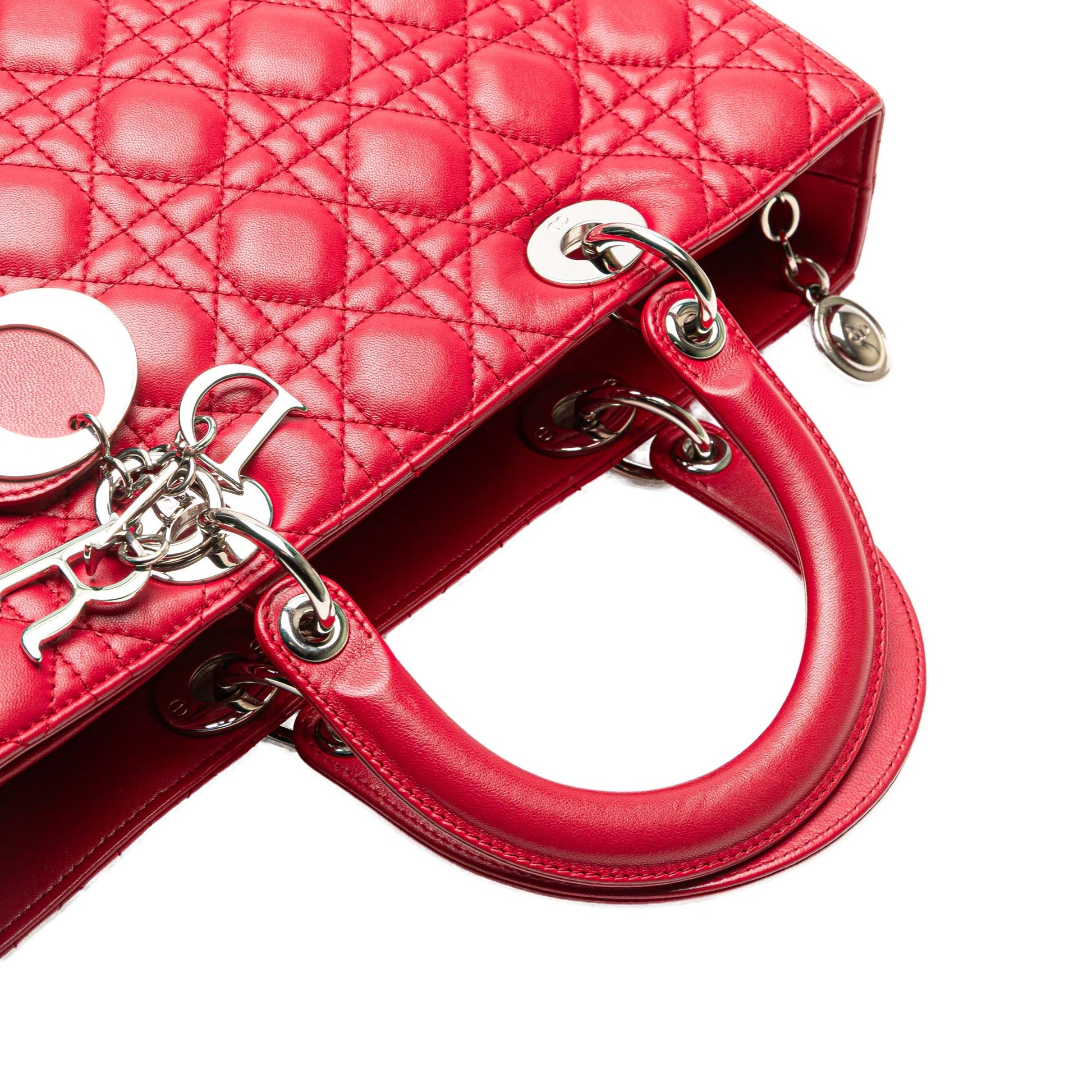 Dior Large Lambskin Cannage Lady Dior