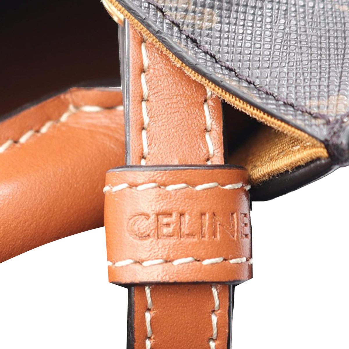 Celine Mini Triomphe Coated Canvas Vertical Cabas Satchel