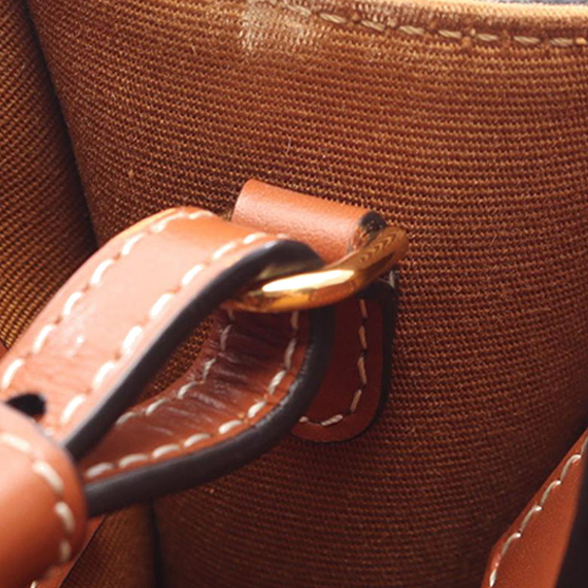 Celine Mini Triomphe Coated Canvas Vertical Cabas Satchel