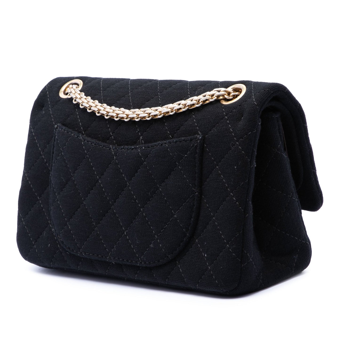 Chanel Quilted Jersey Reissue 2.55 Double Flap 225