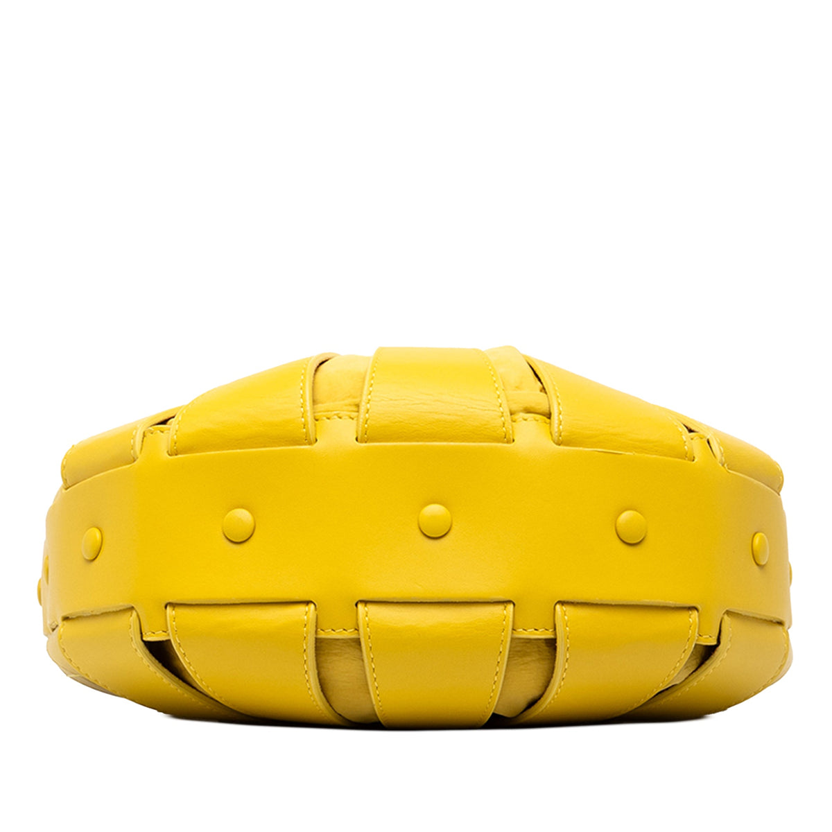 Bottega Veneta Small Calfskin The Shell Satchel — Yellow