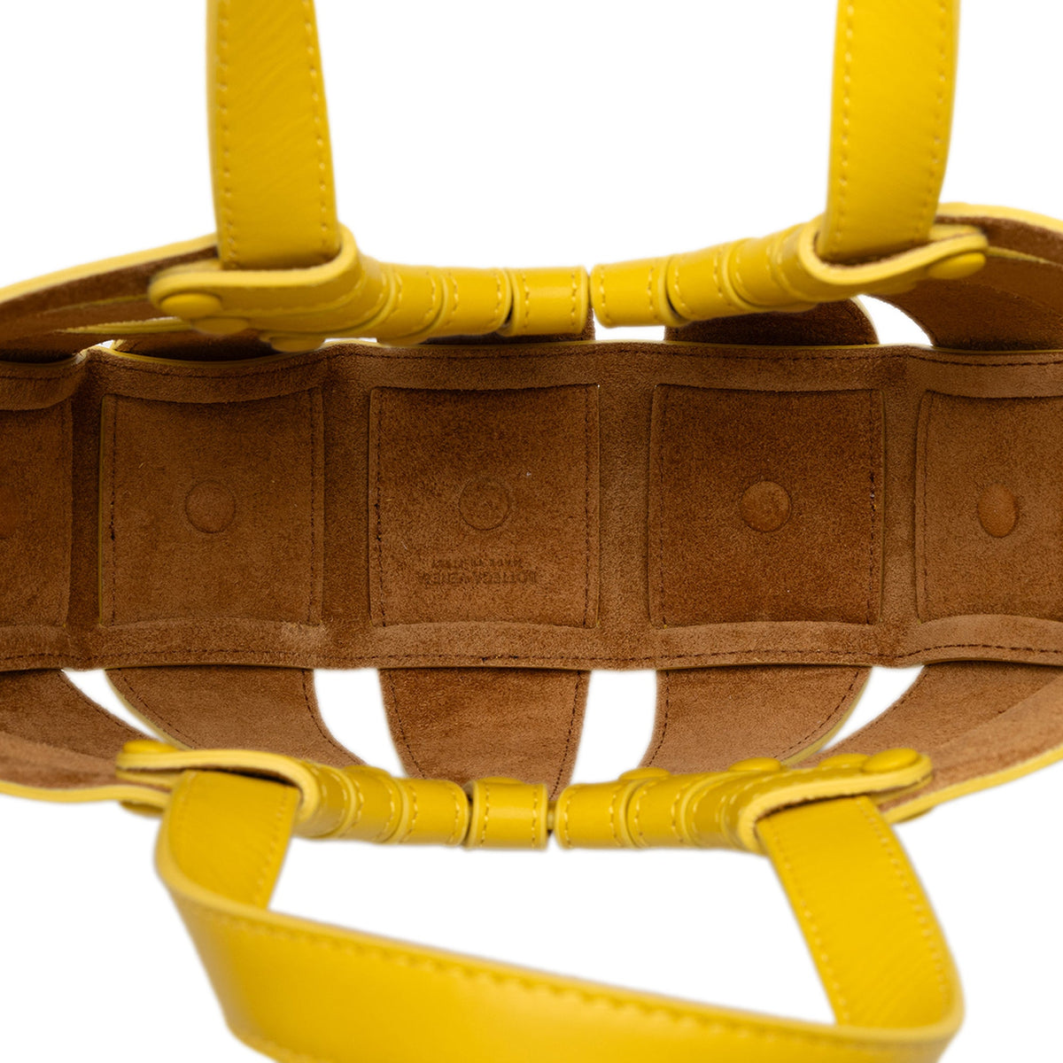 Bottega Veneta Small Calfskin The Shell Satchel — Yellow