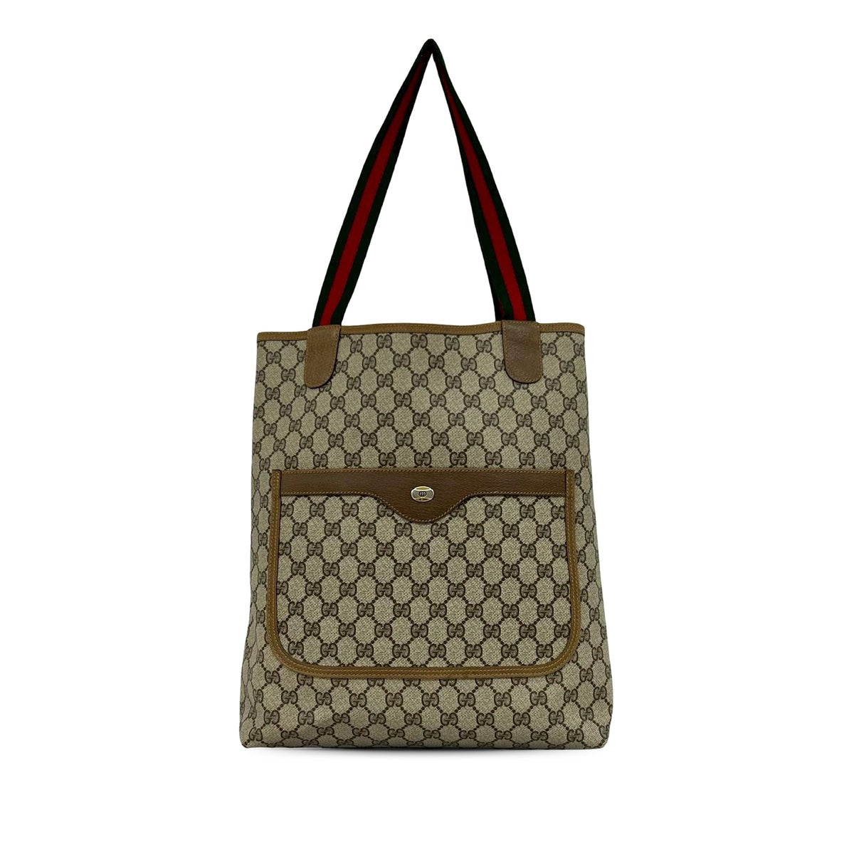 Gucci GG Supreme Plus Web Tote