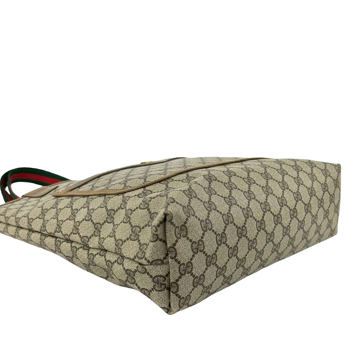 Gucci GG Supreme Plus Web Tote