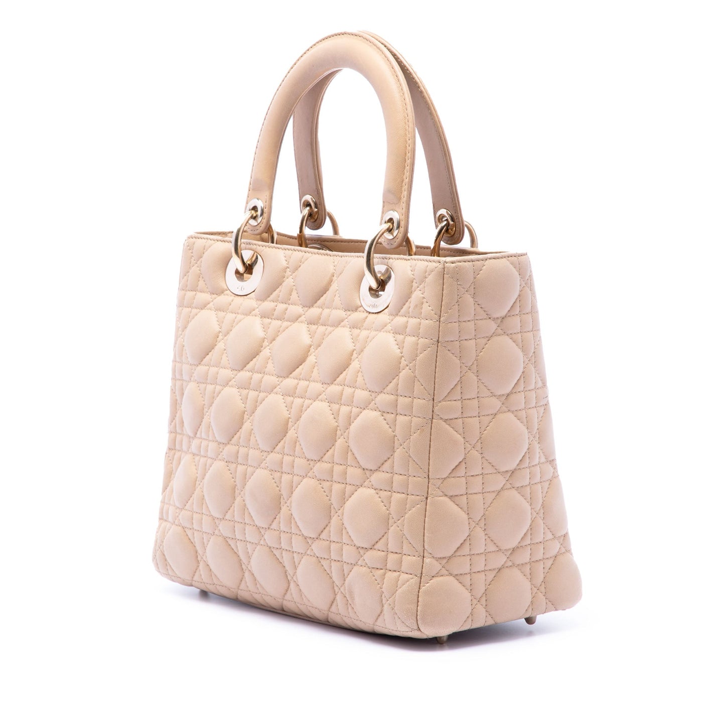 Dior Medium Lambskin Cannage Lady Dior