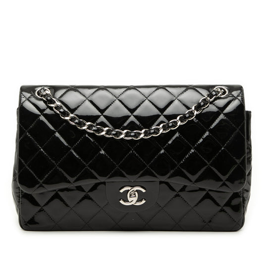 Chanel Jumbo Classic Patent Double Flap