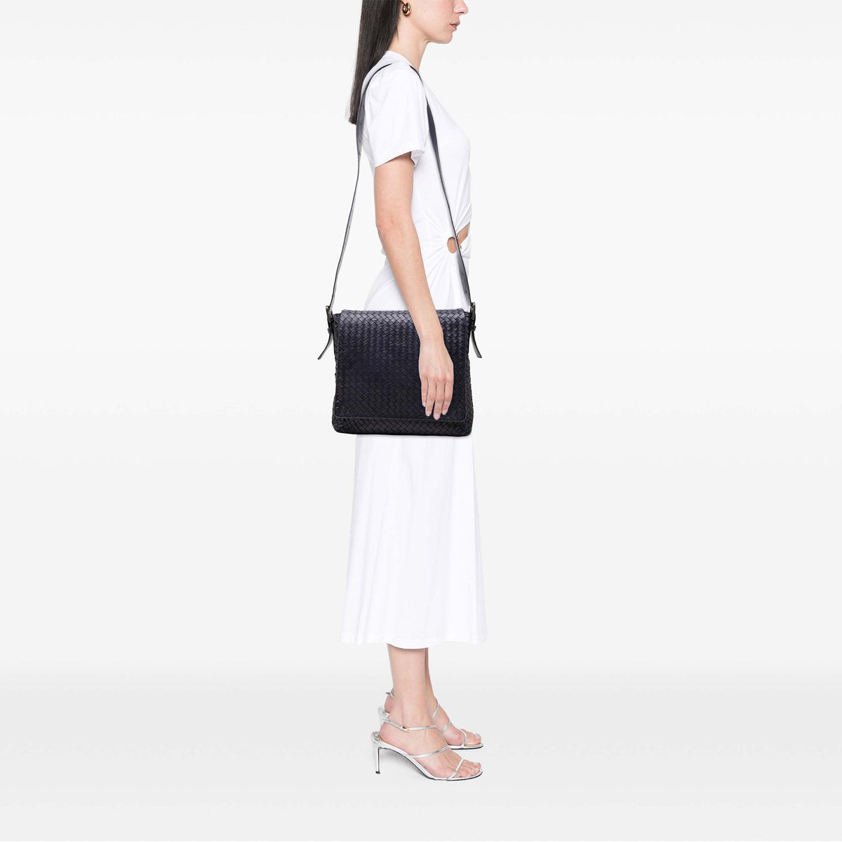 Bottega Veneta Nappa Intrecciato Flap Crossbody