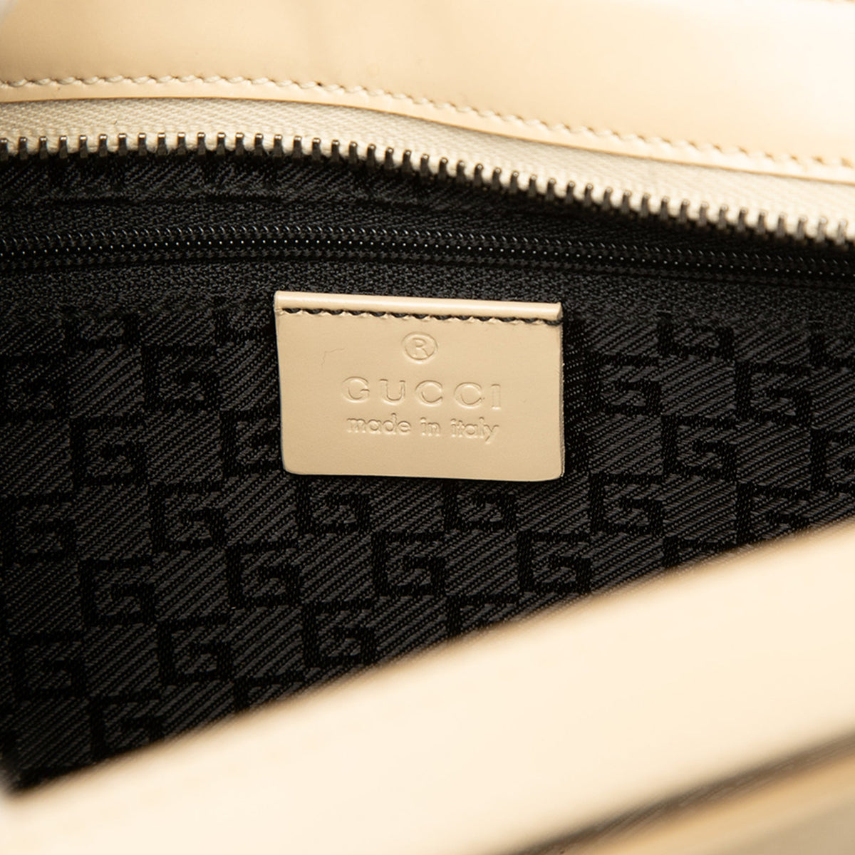 Gucci Calfskin Jackie Tote — Beige