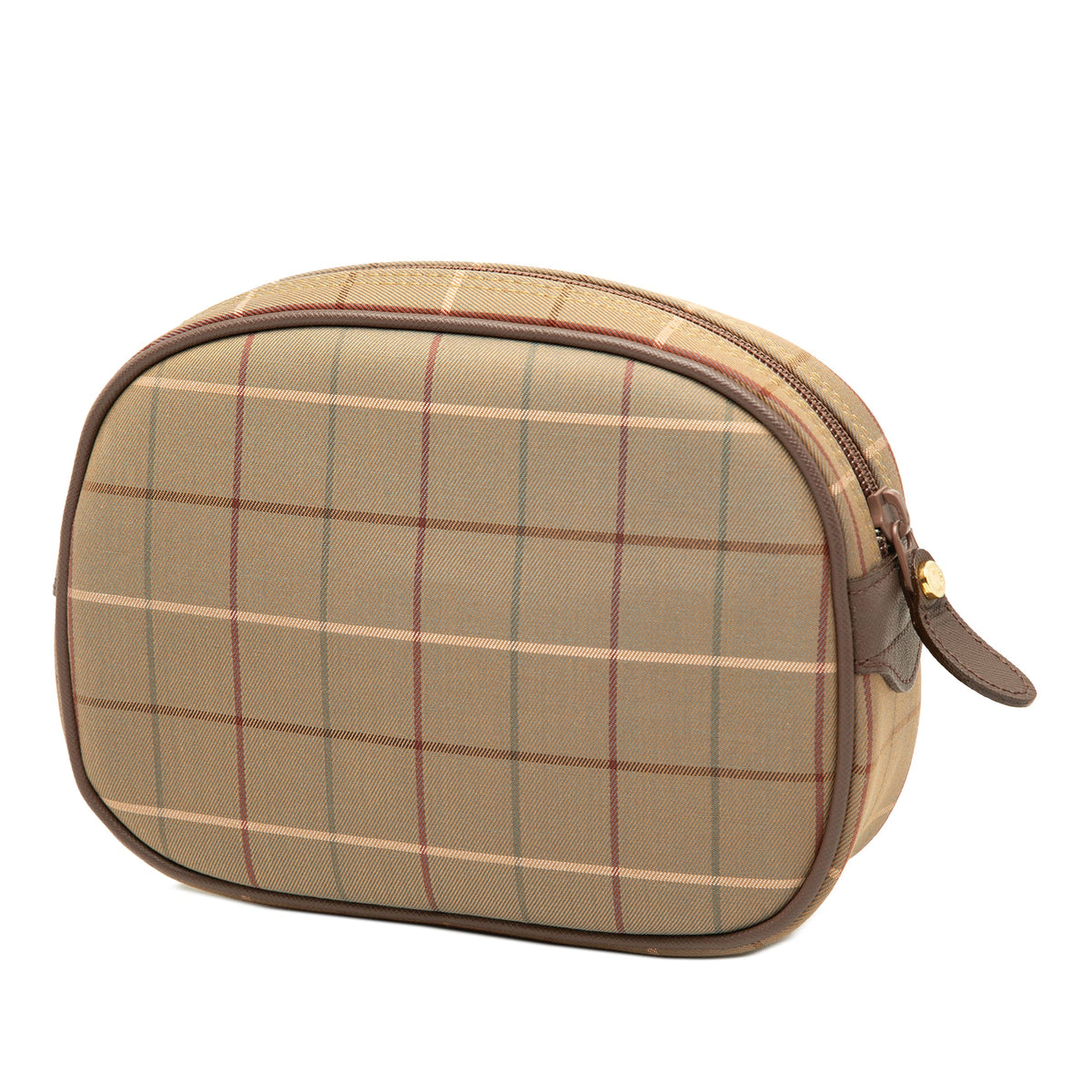 Burberry Vintage Check Canvas Clutch — Brown