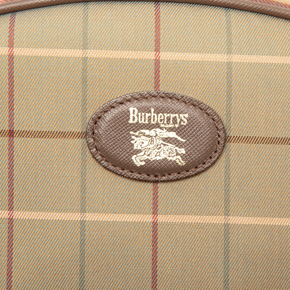Burberry Vintage Check Canvas Clutch — Brown