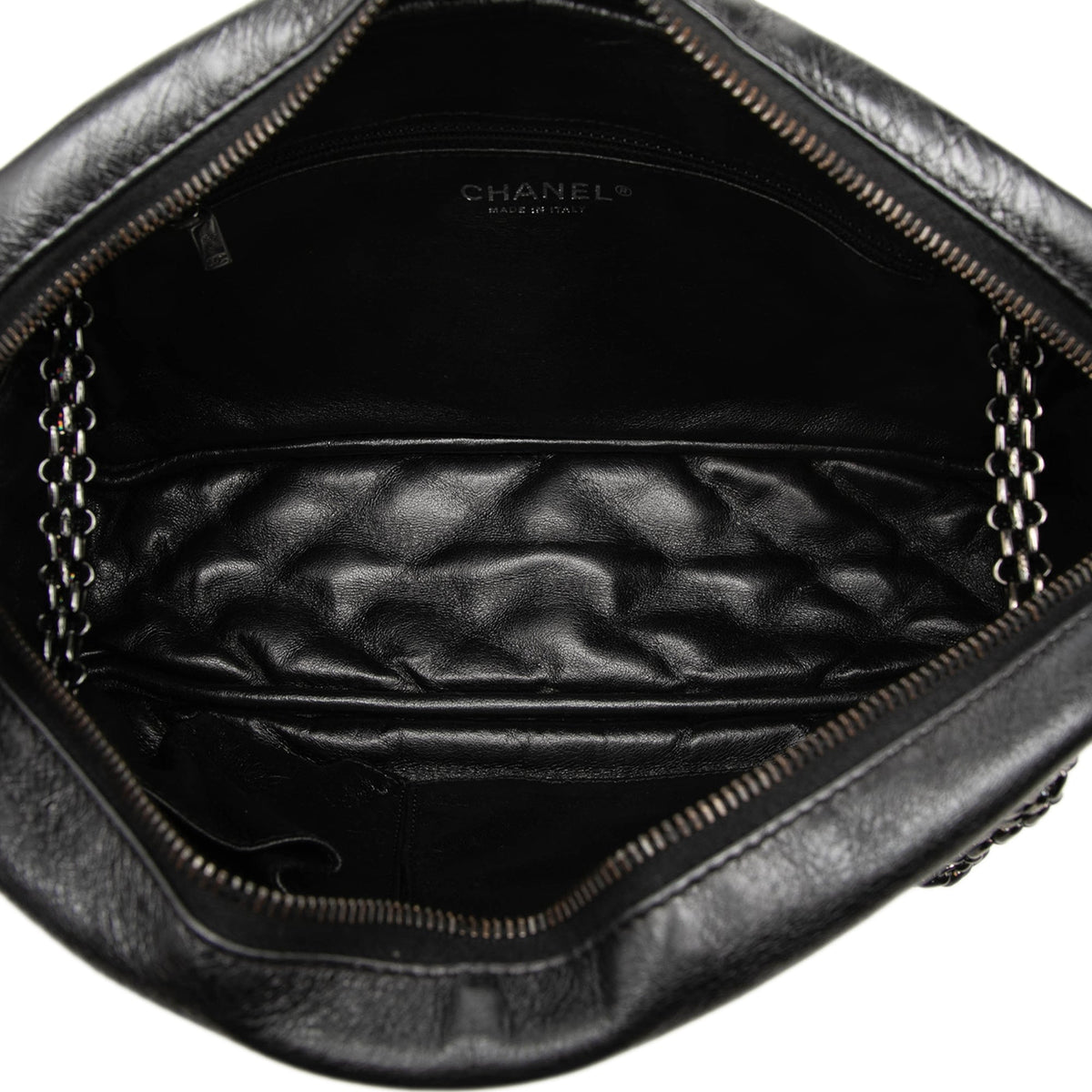 Chanel Medium Reissue 2.55 Quilted Aged Calfskin Camera Bag — Black