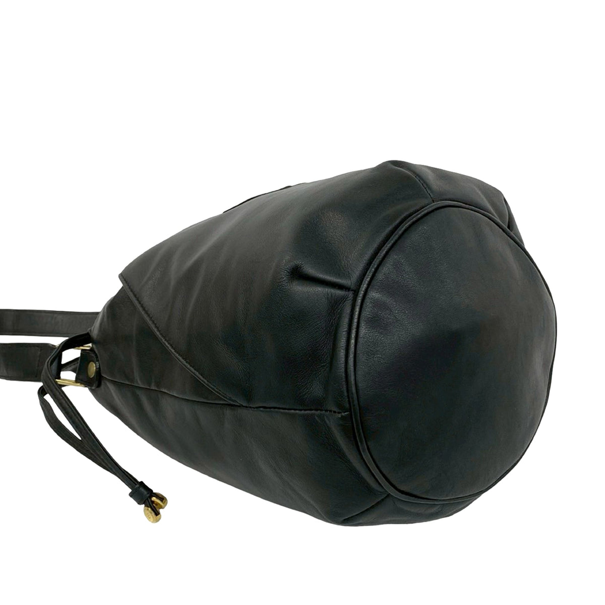 Celine Leather Triomphe Bucket Bag