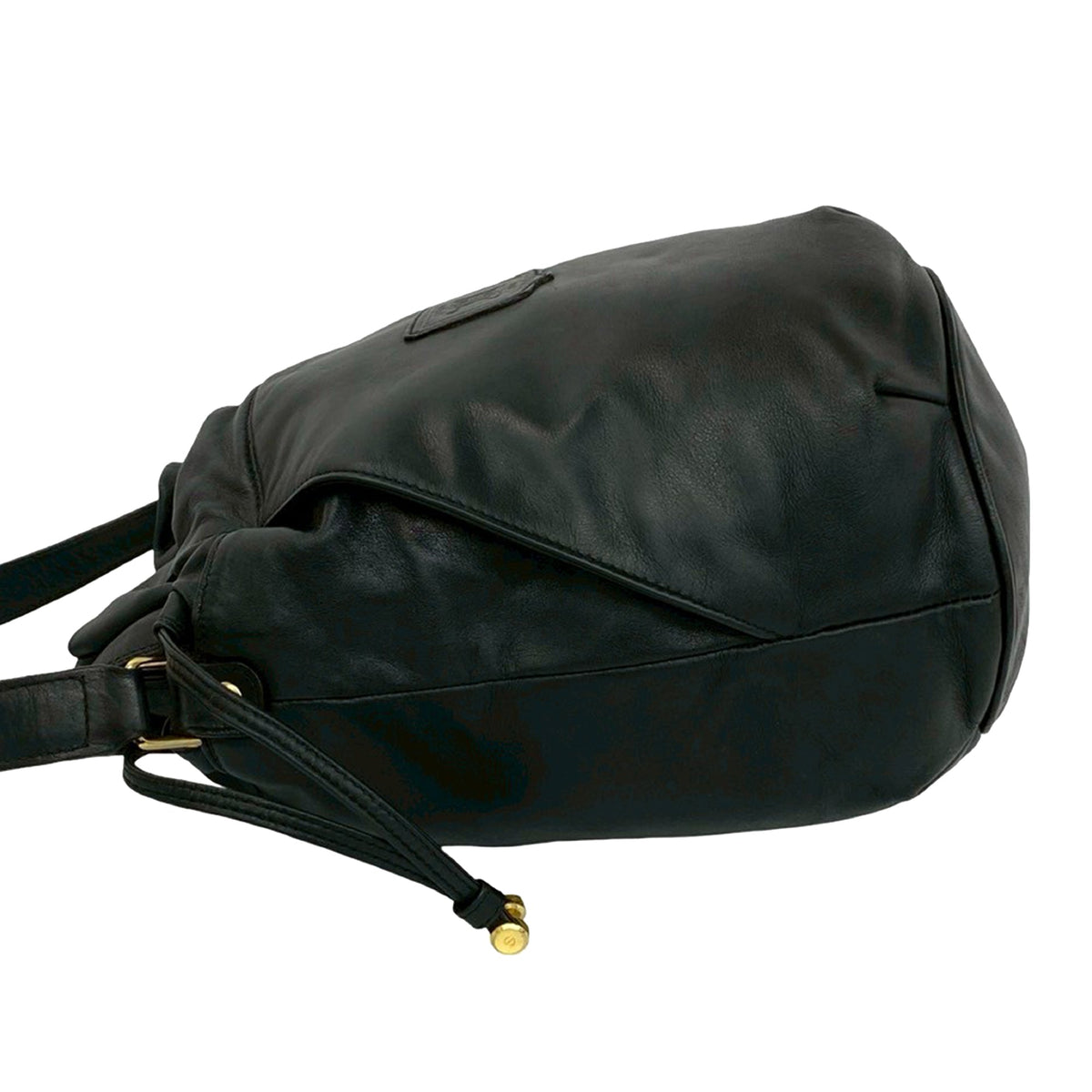 Celine Leather Triomphe Bucket Bag