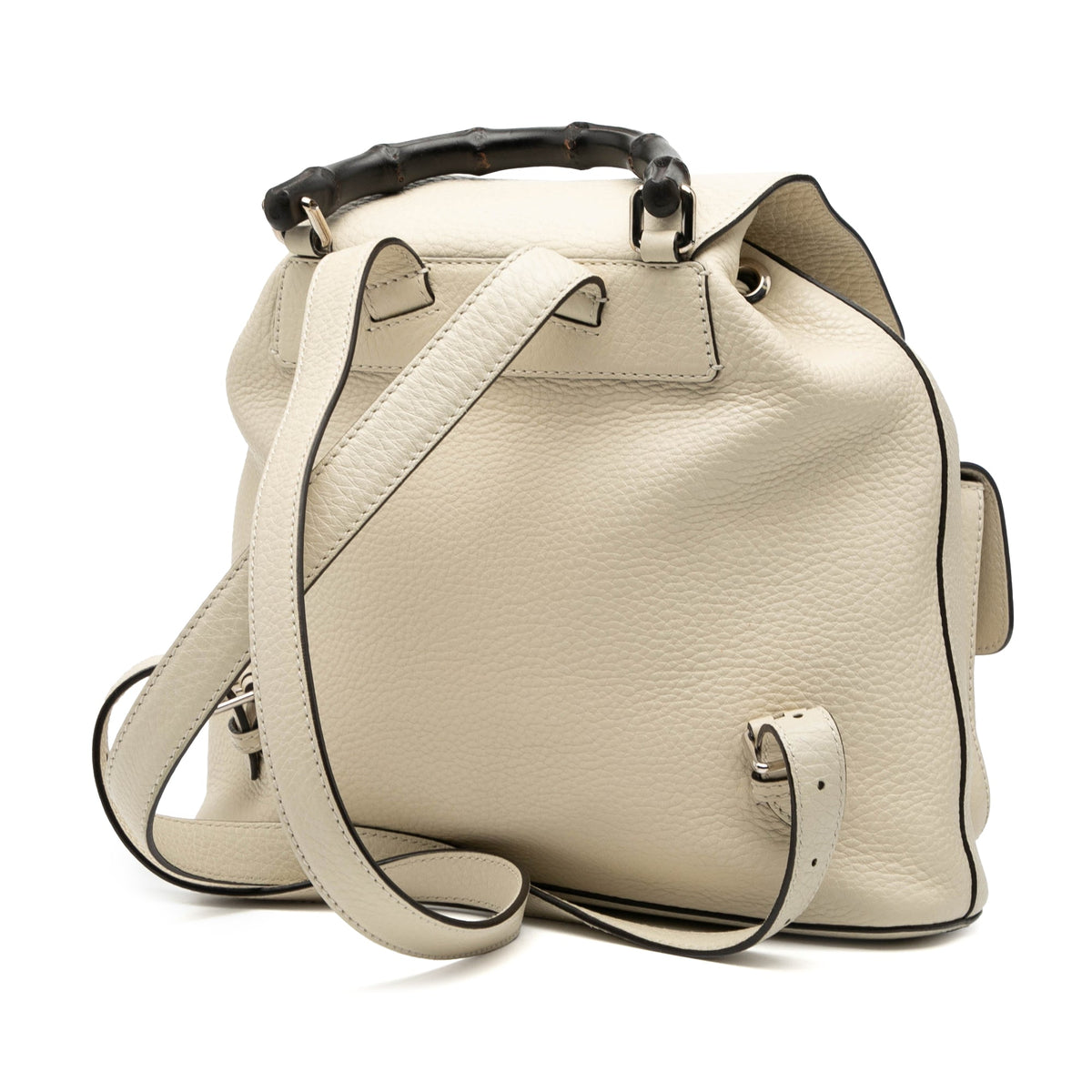 Gucci Grained Calfskin Bamboo Tassel Backpack