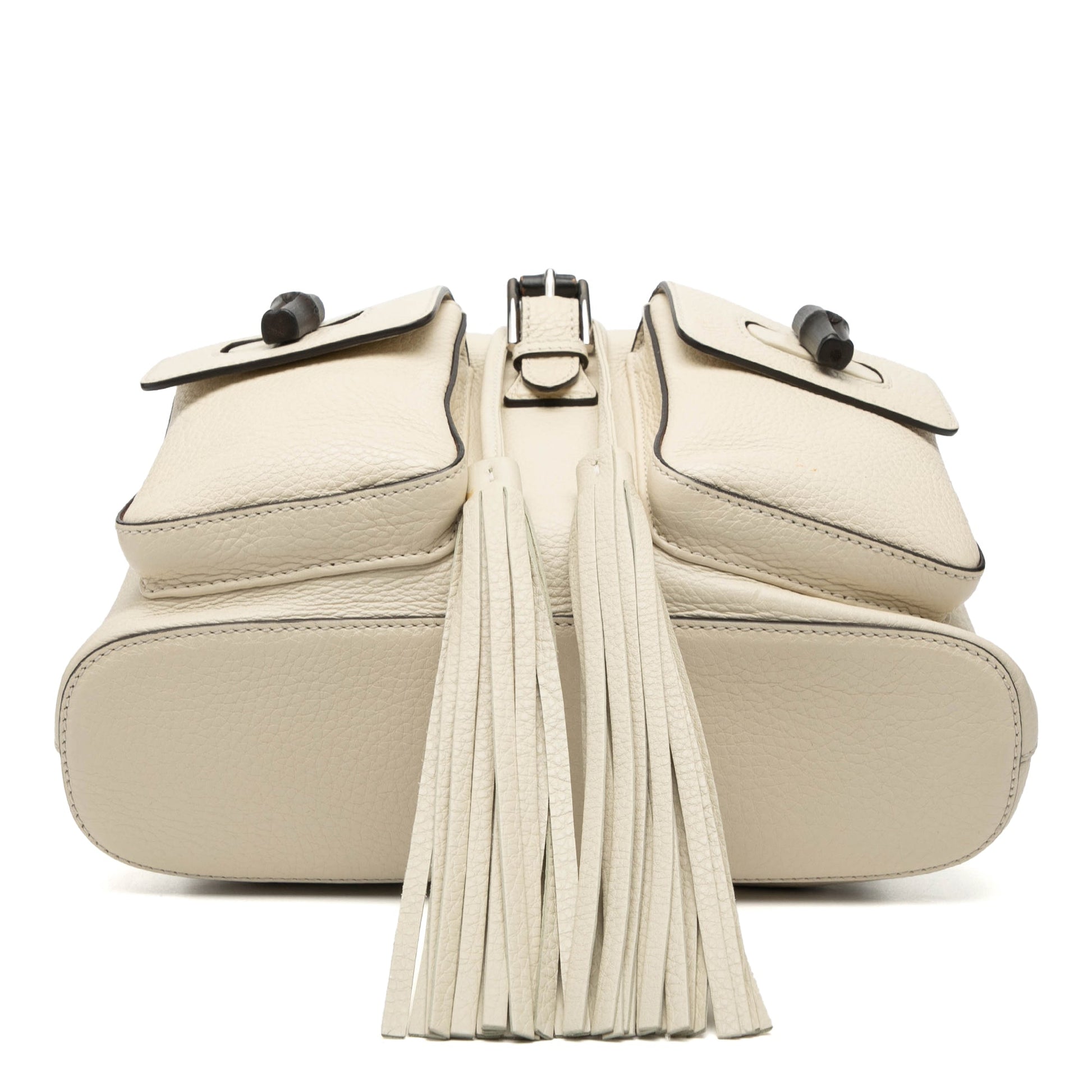 Gucci Leather Bamboo Tassel Backpack
