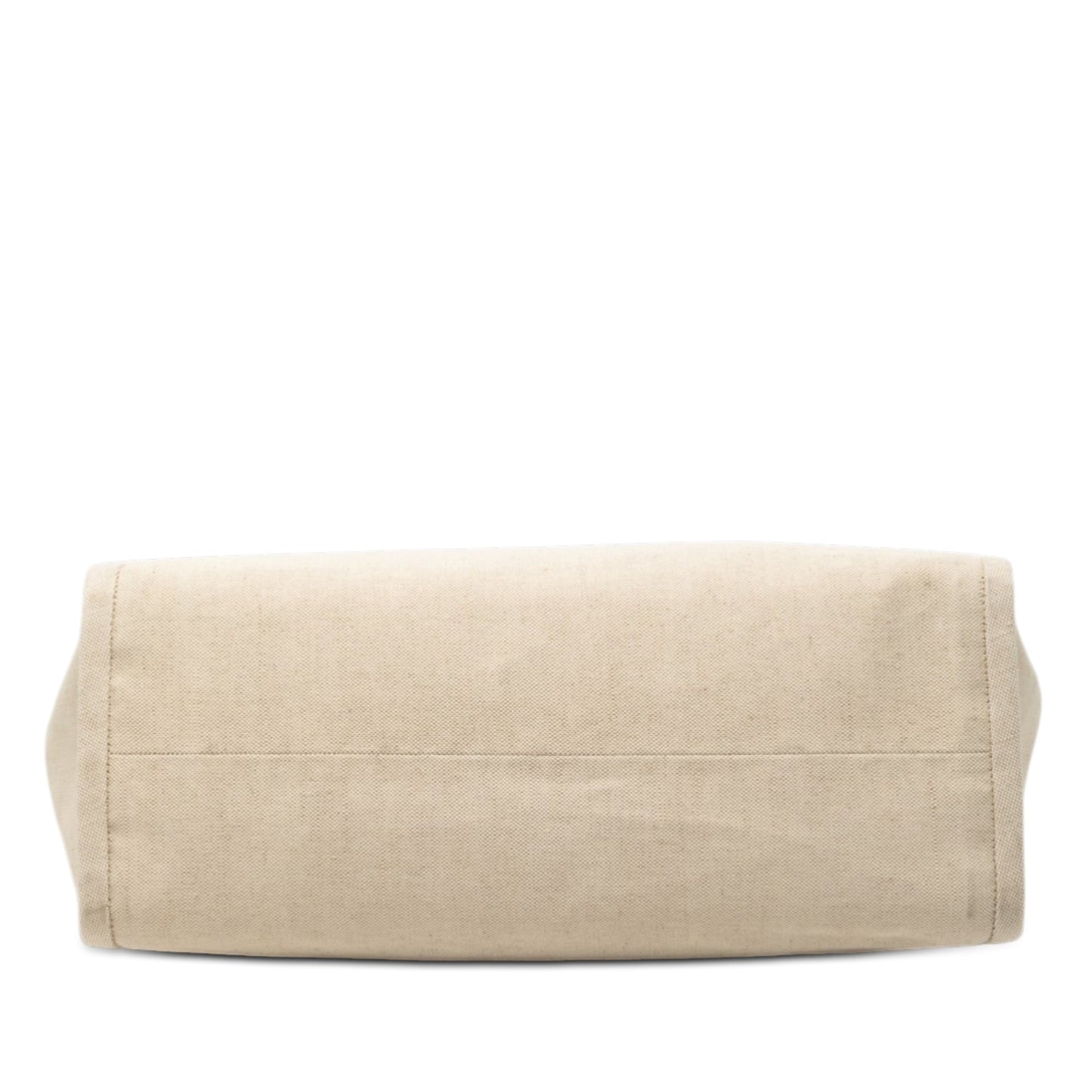 Large Linen and Vitello Logo Tote