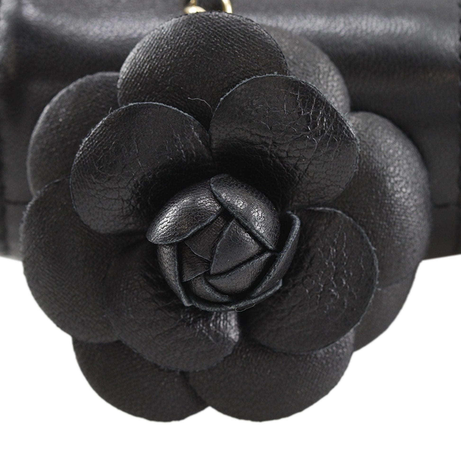 Chanel Mini CC Chocolate Bar Lambskin Camellia Flap