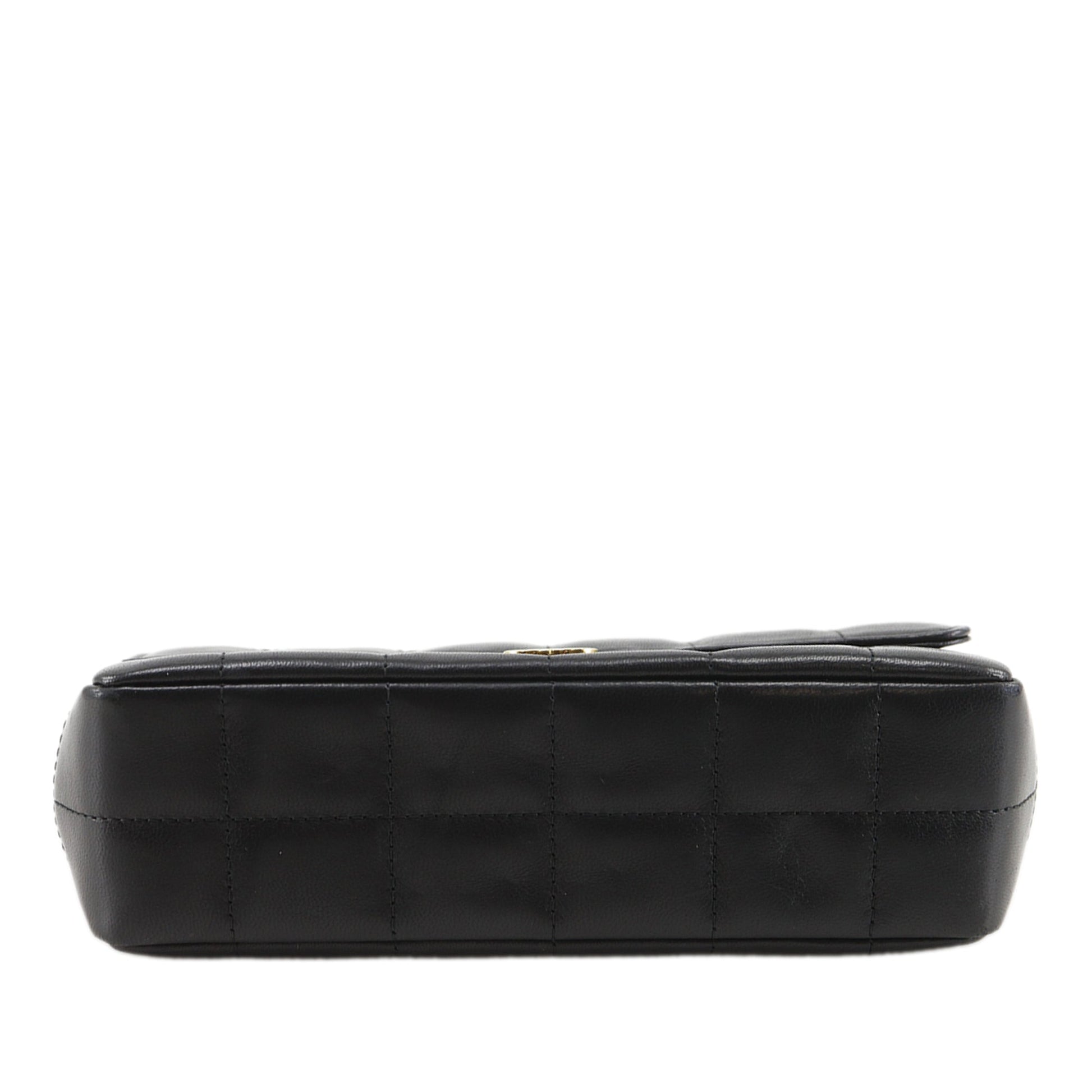 Chanel Mini CC Chocolate Bar Lambskin Camellia Flap