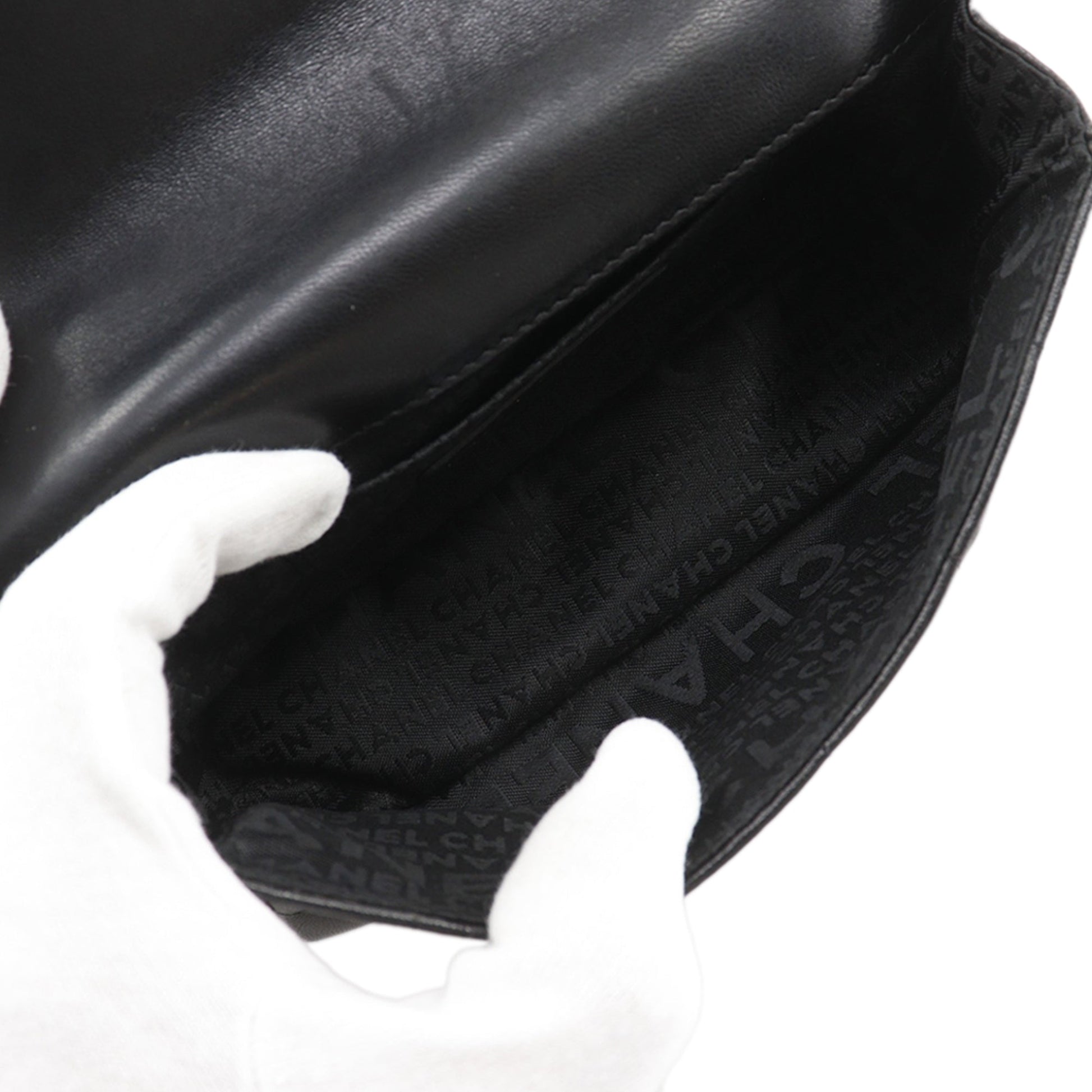 Chanel Mini CC Chocolate Bar Lambskin Camellia Flap