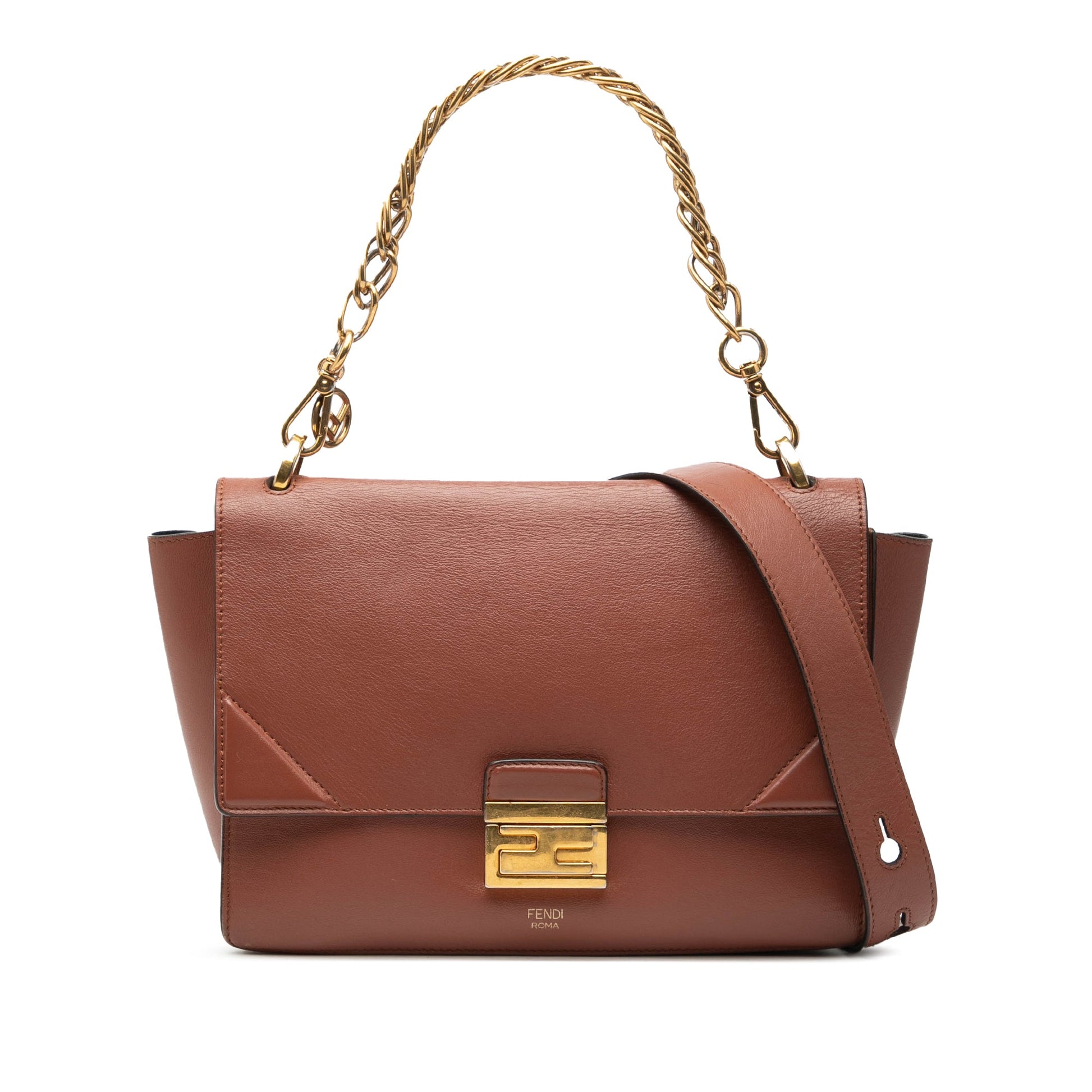 Fendi Calfskin Kan U Satchel