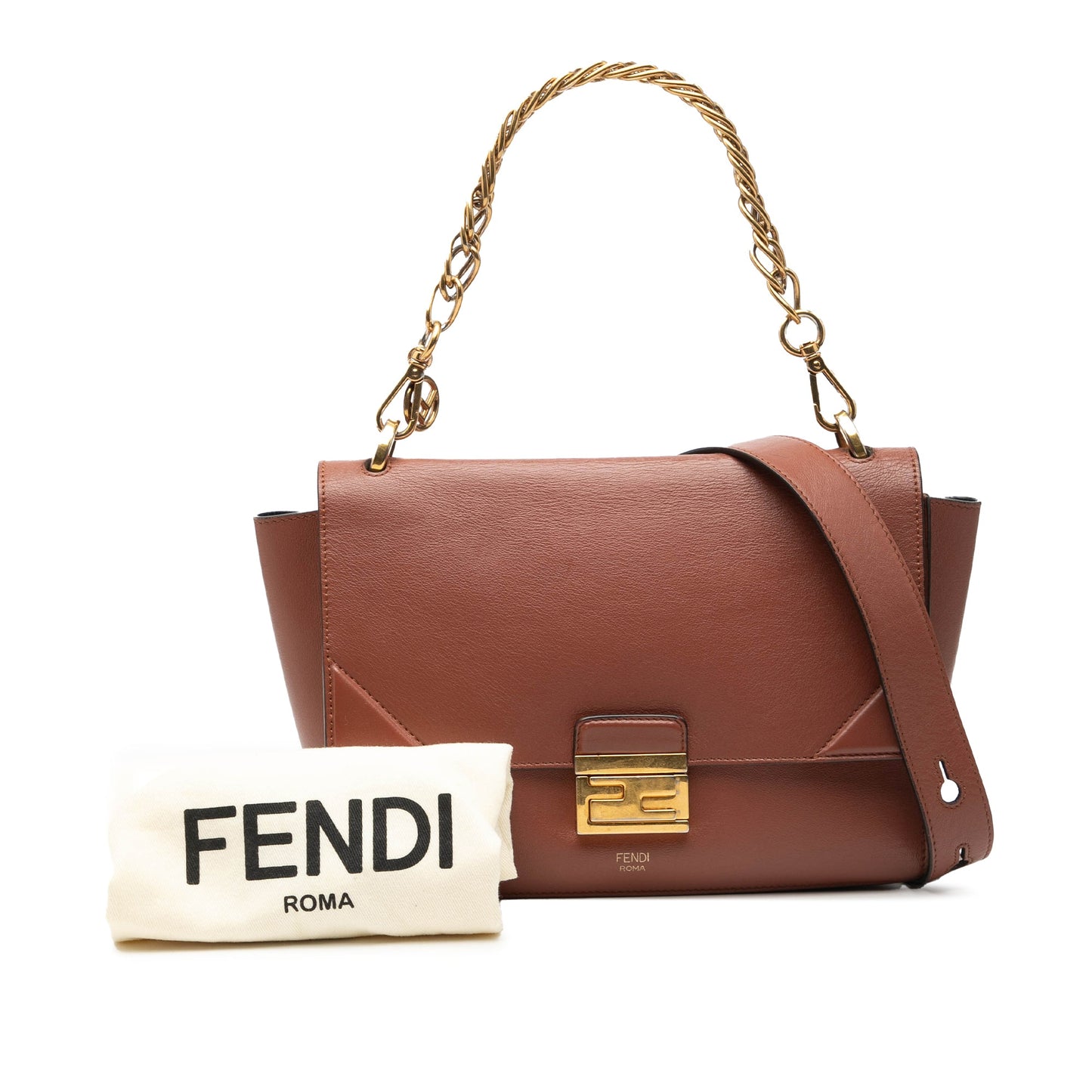 Fendi Calfskin Kan U Satchel